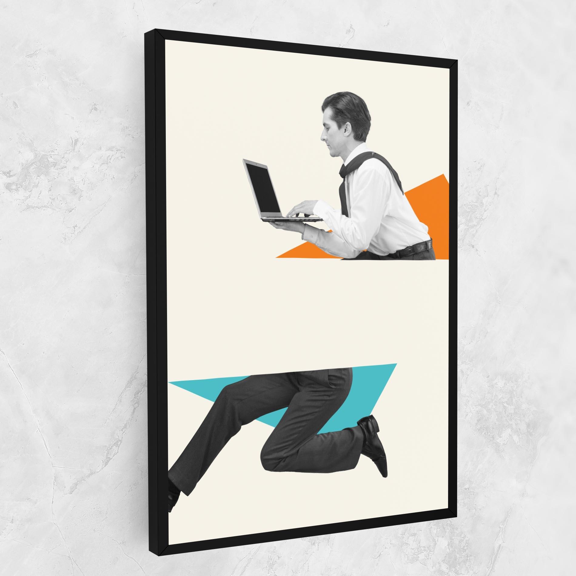 Tablou Canvas Businessman Collage mockup 1