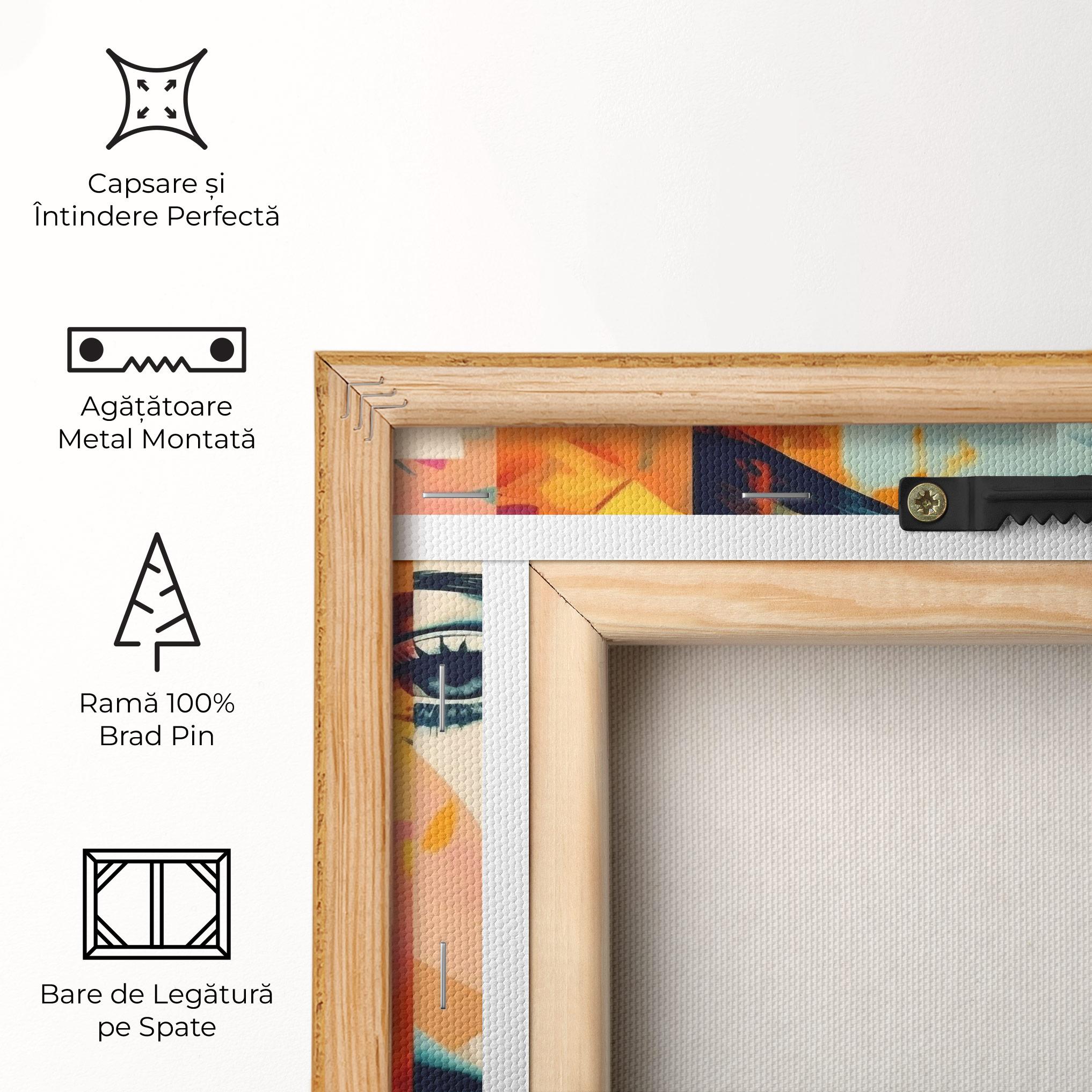 Tablou Canvas Abstract Face Collage mockup 5