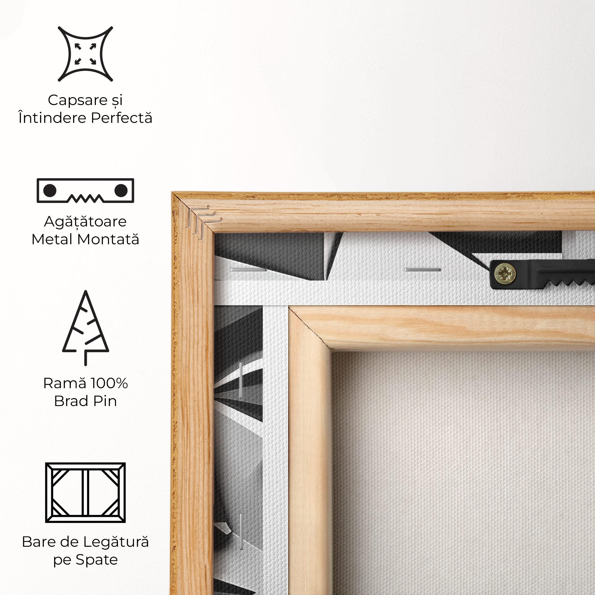 Tablou Canvas Grey Faces Collage mockup 5