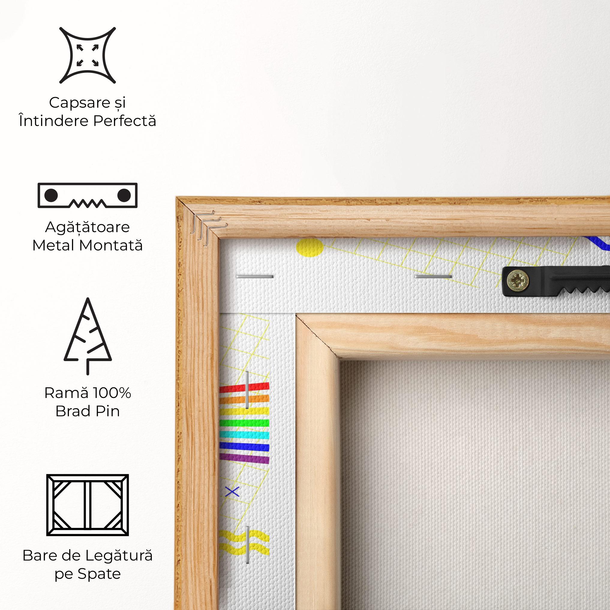 Tablou Canvas Rainbow Statue mockup 5