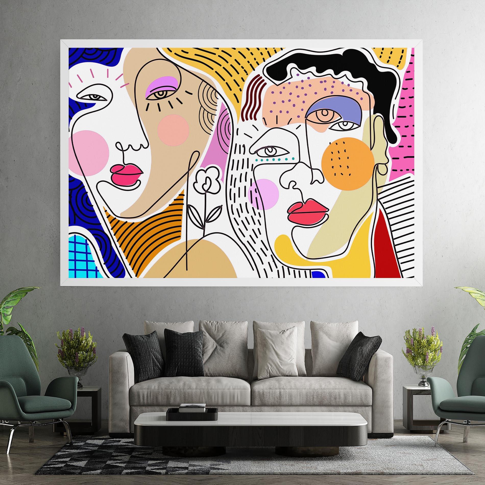 Tablou Canvas Abstract Eye Face mockup 7