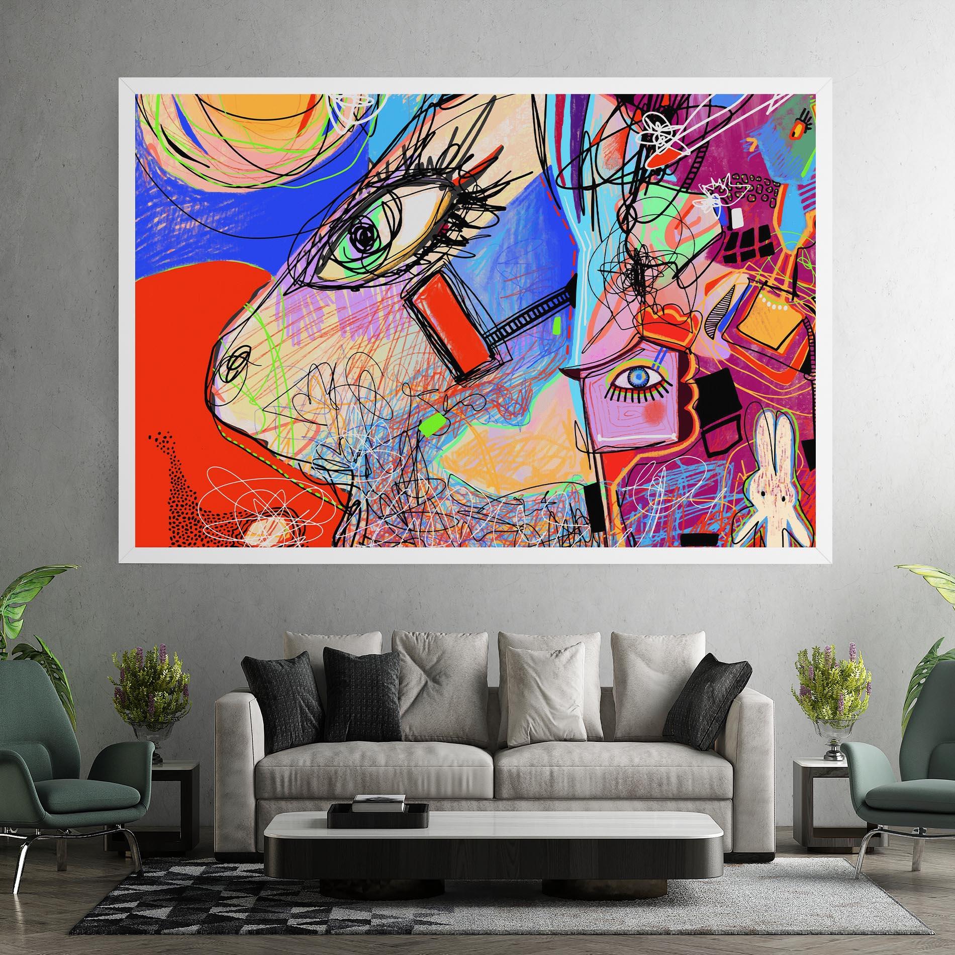 Tablou Canvas Animal Eye Art mockup 7