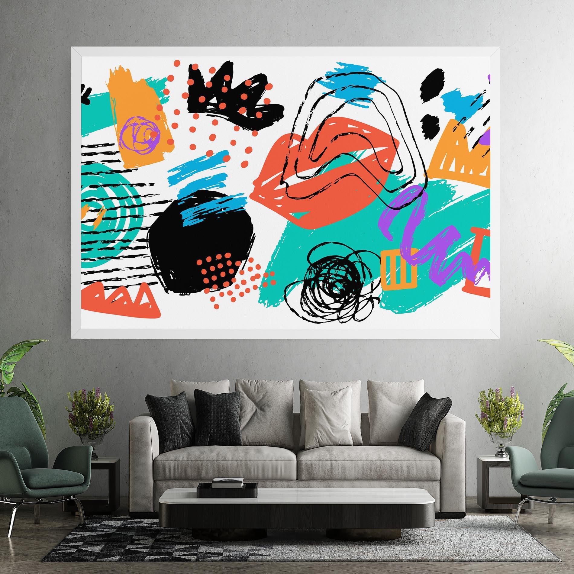 Tablou Canvas Drawing Collage Art mockup 7