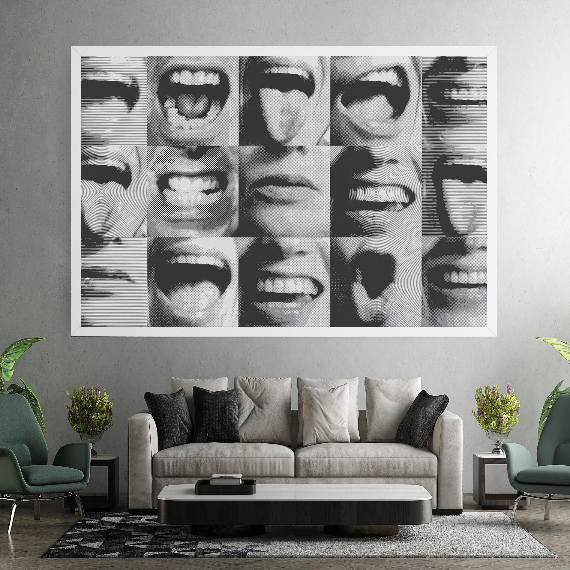 Grey Mouth Collage mockup 7