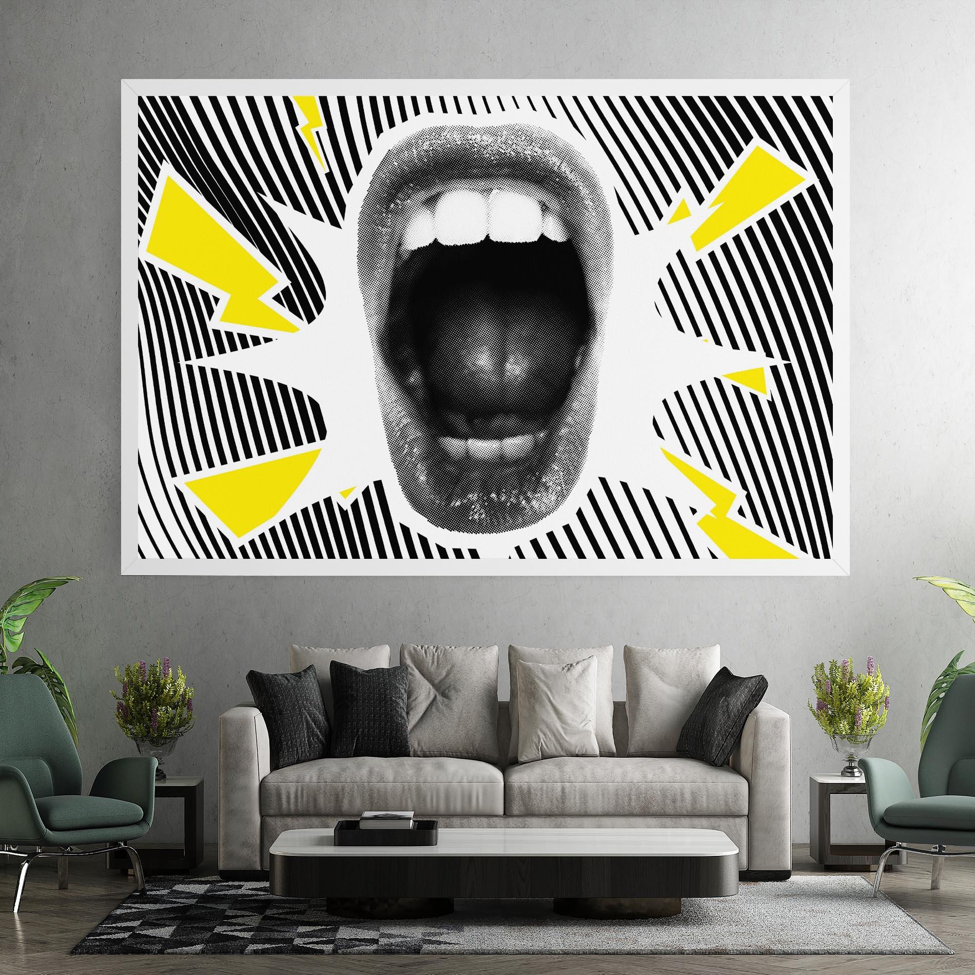 Tablou Canvas Lightning Mouth mockup 7