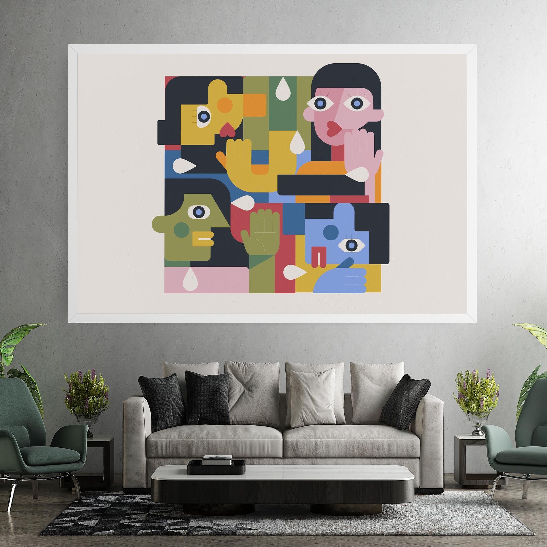 Minimal People Collage mockup 7