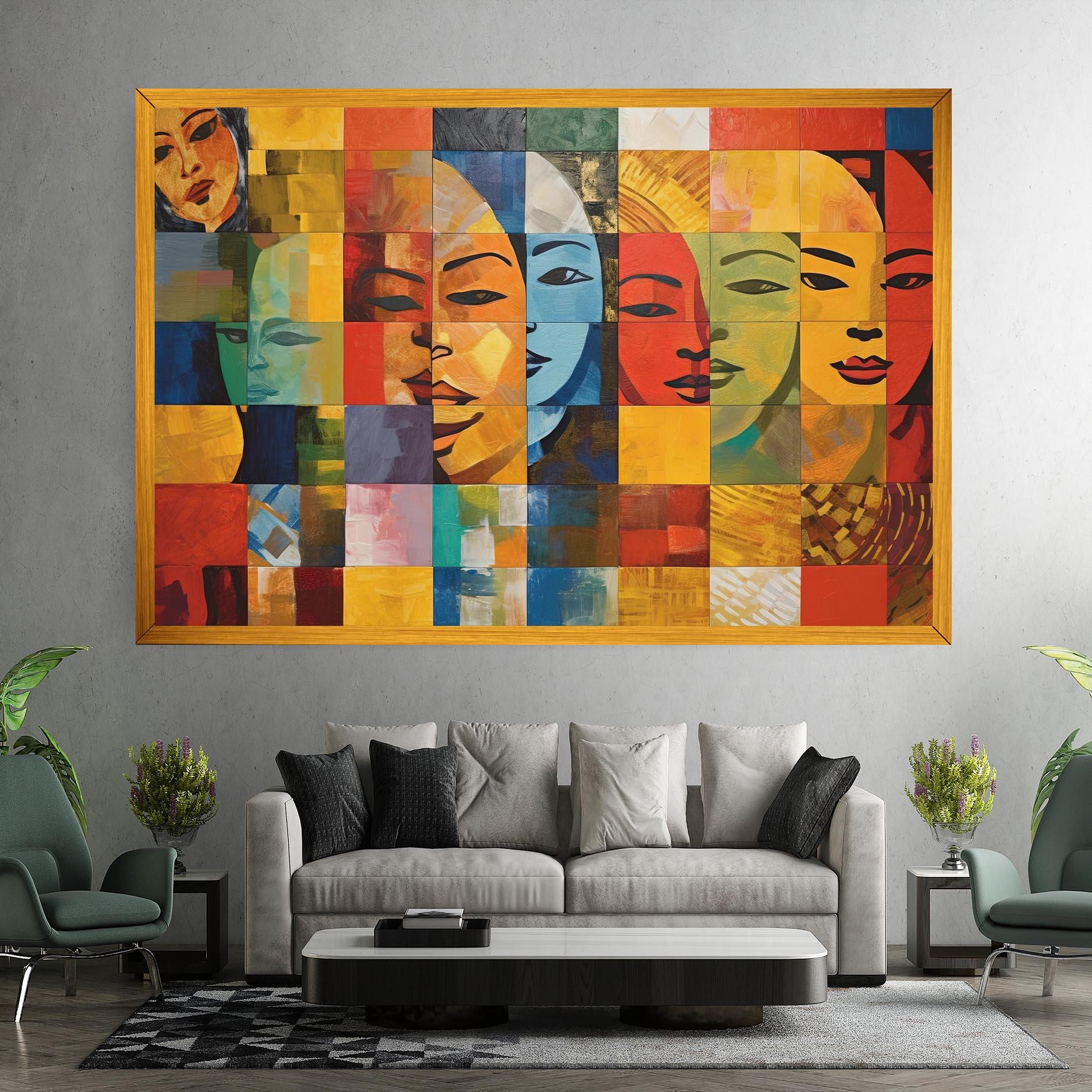 Tablou Canvas Abstract Concept Collage mockup 7