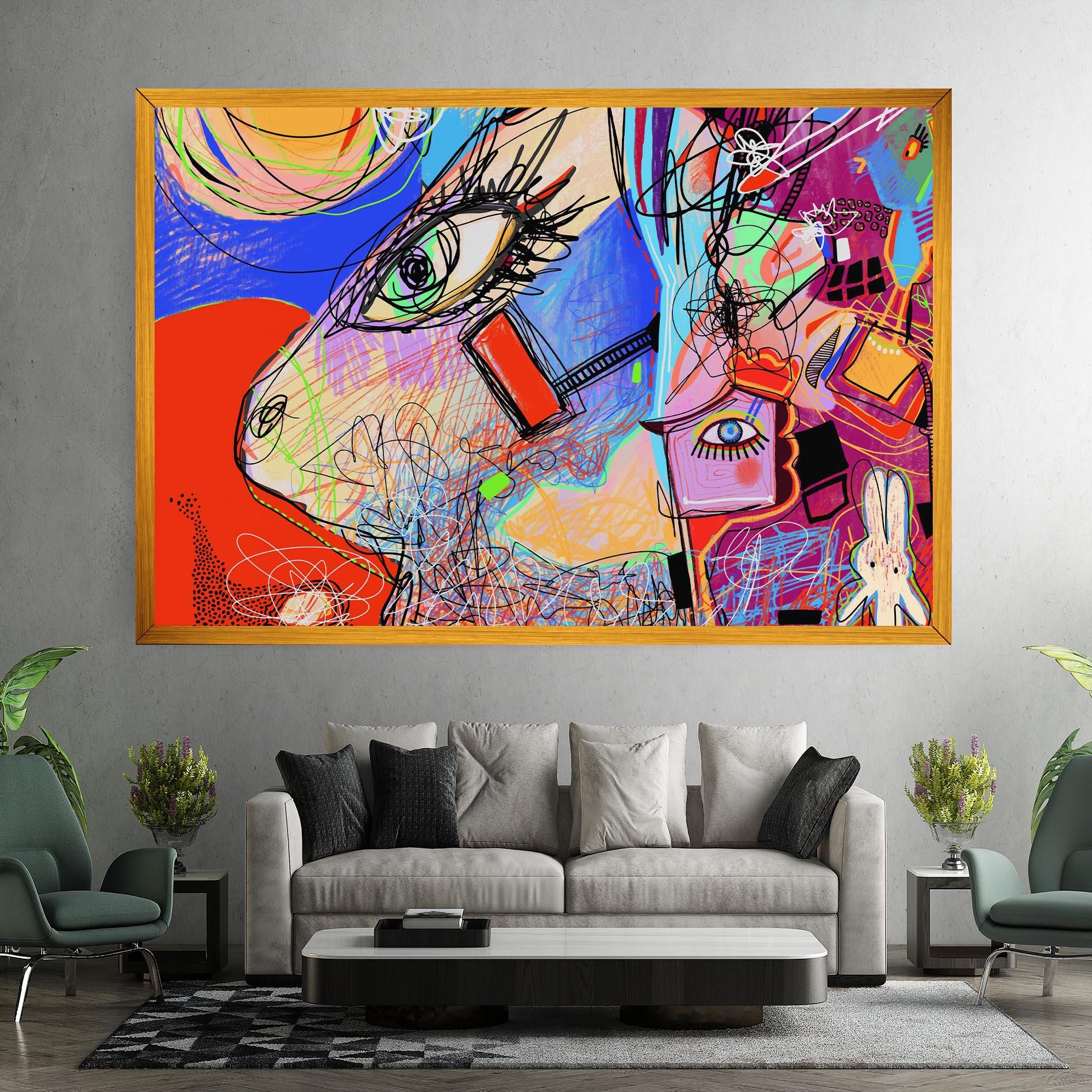 Tablou Canvas Animal Eye Art mockup 7