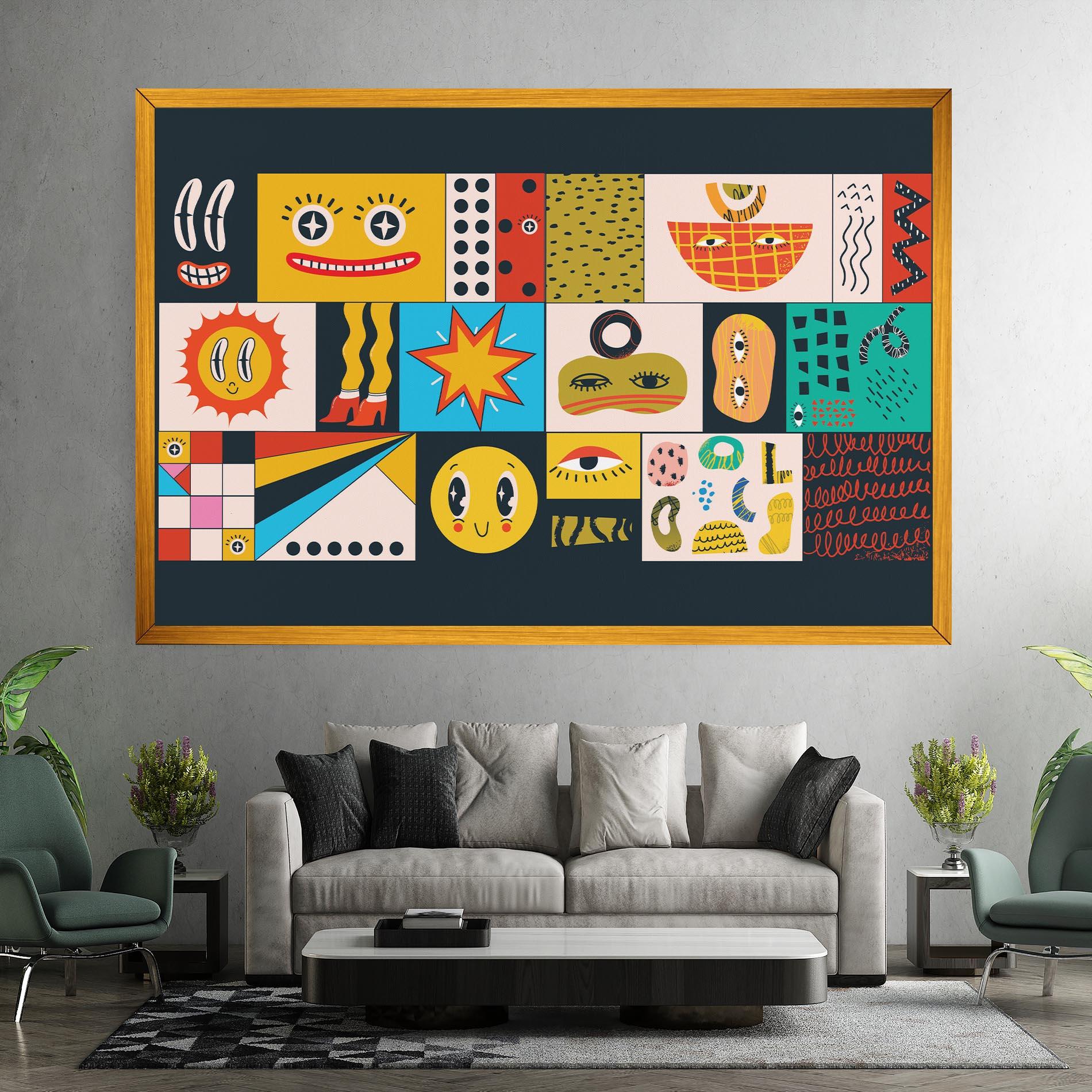 Tablou Canvas Cool Eye Shape mockup 7