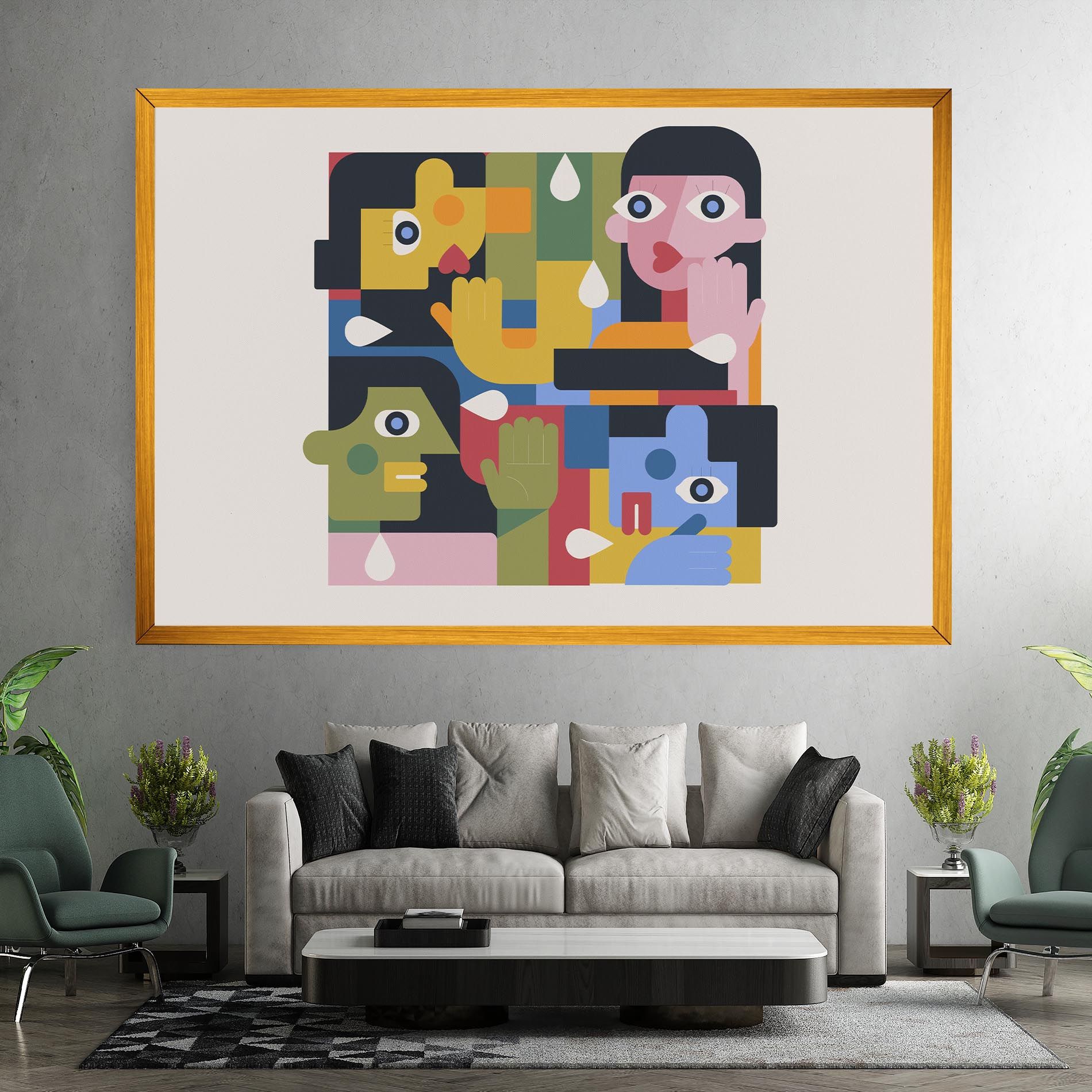 Minimal People Collage mockup 7