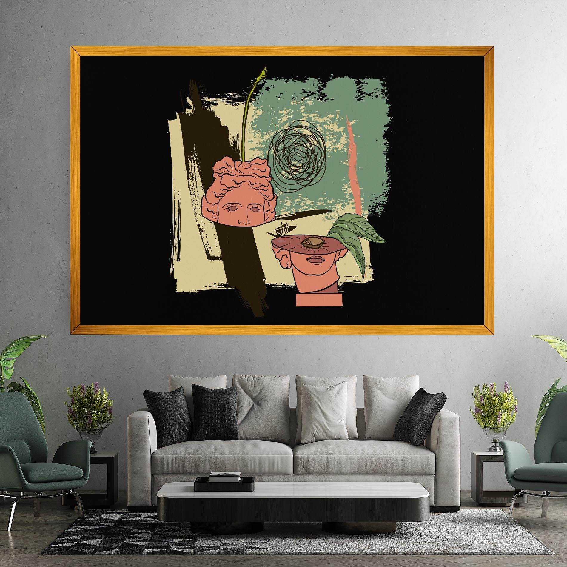 Tablou Canvas Statue Fruit mockup 7