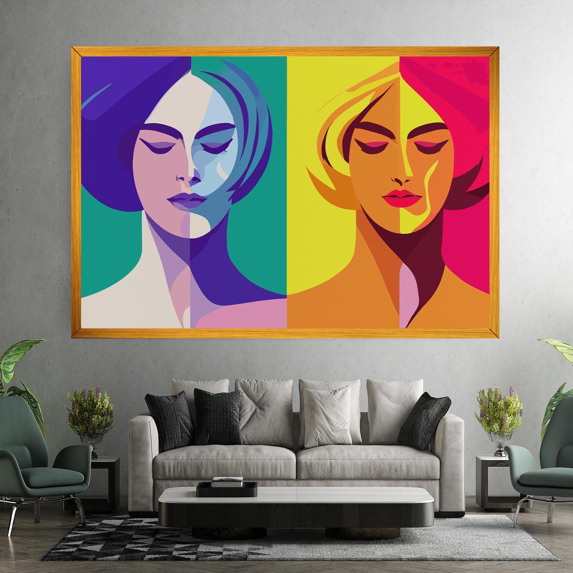 Tablou Canvas Winter Summer Girl mockup 7