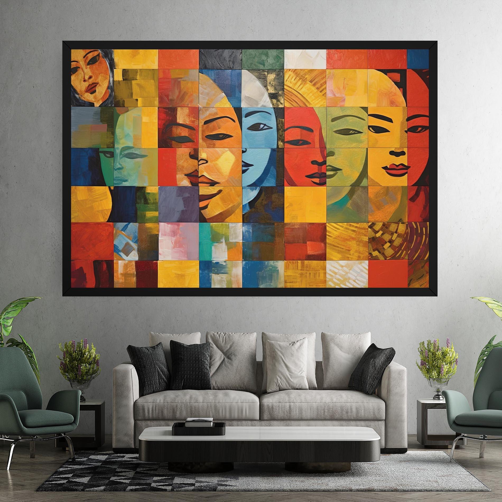 Tablou Canvas Abstract Concept Collage mockup 7