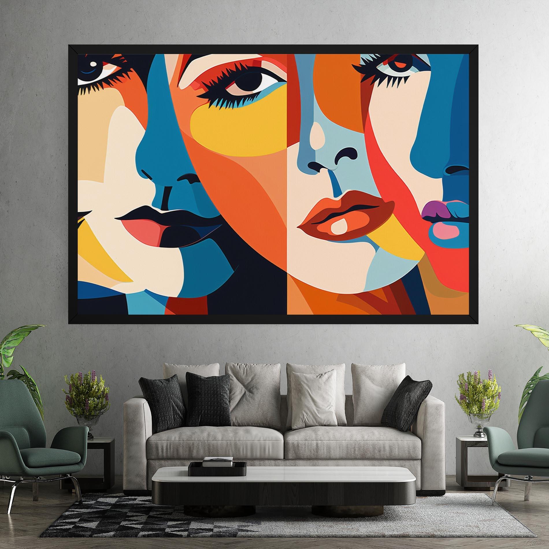 Tablou Canvas Beauty Face Collage mockup 7