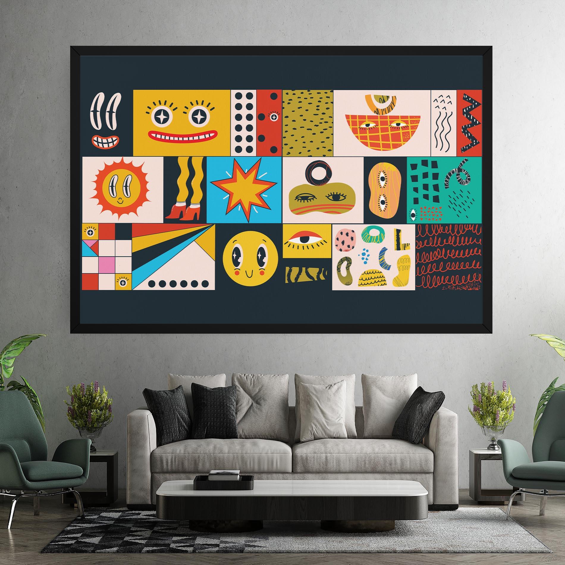 Tablou Canvas Cool Eye Shape mockup 7