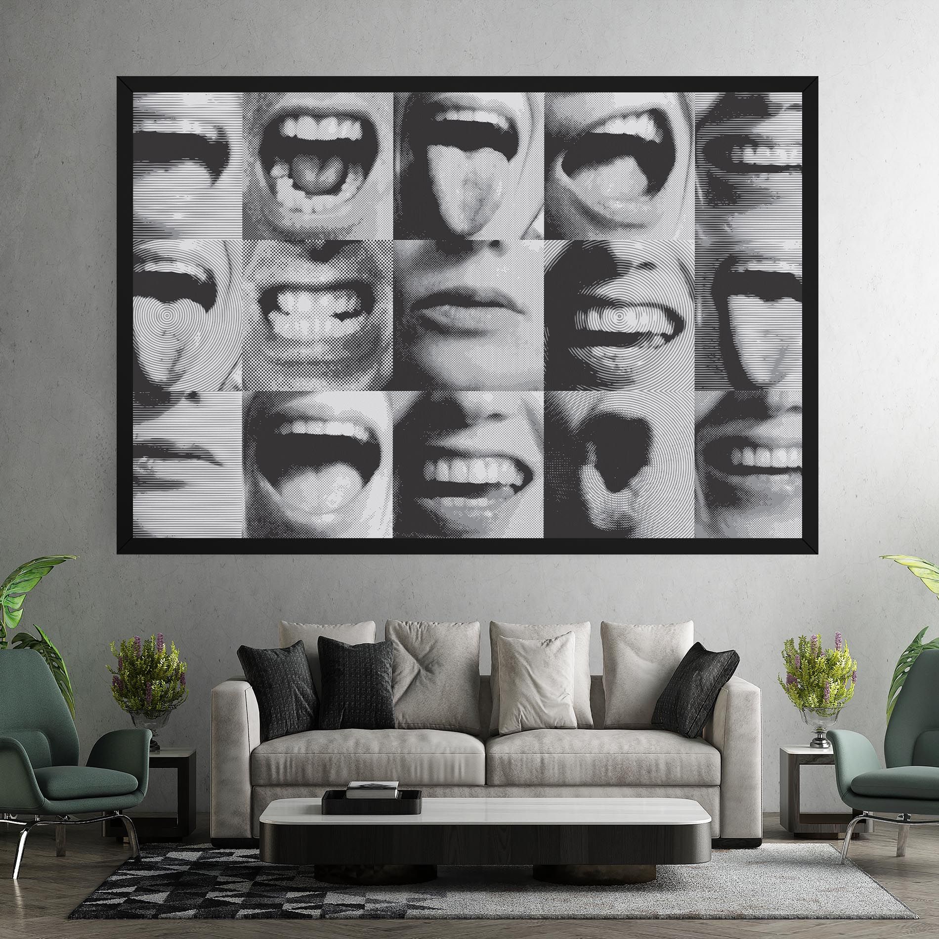 Grey Mouth Collage mockup 7