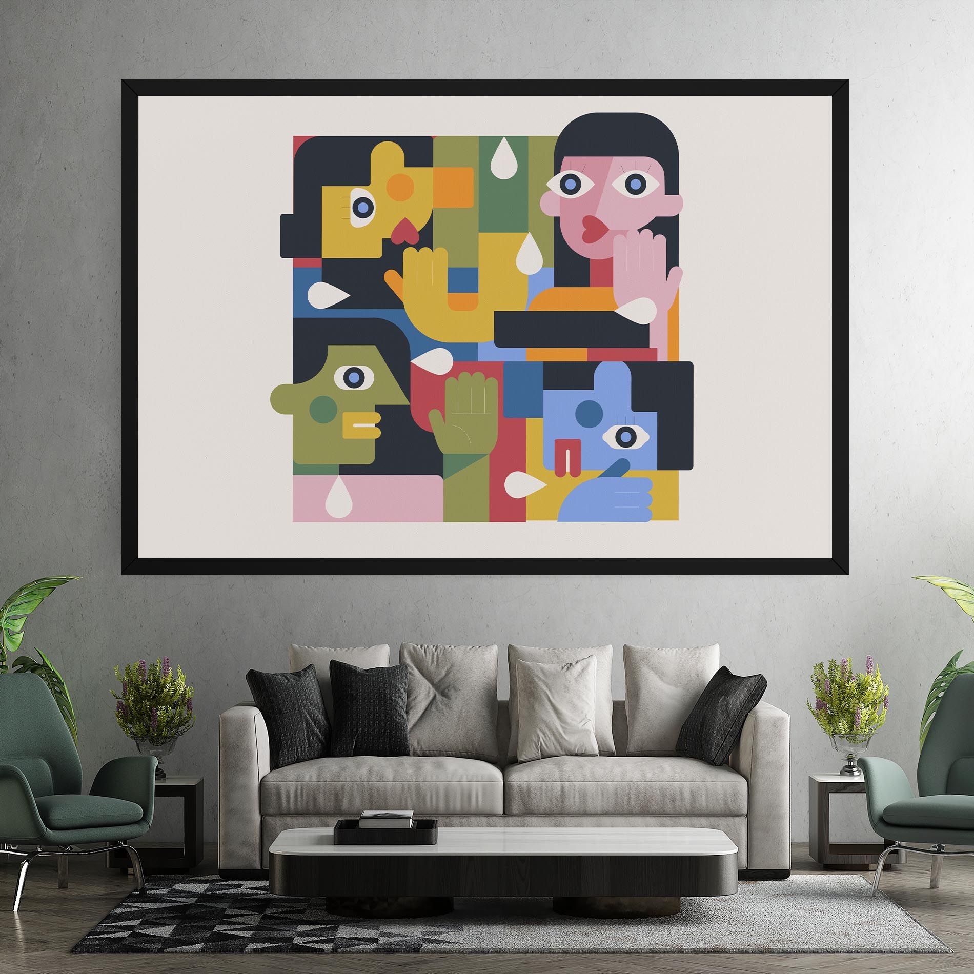 Minimal People Collage mockup 7