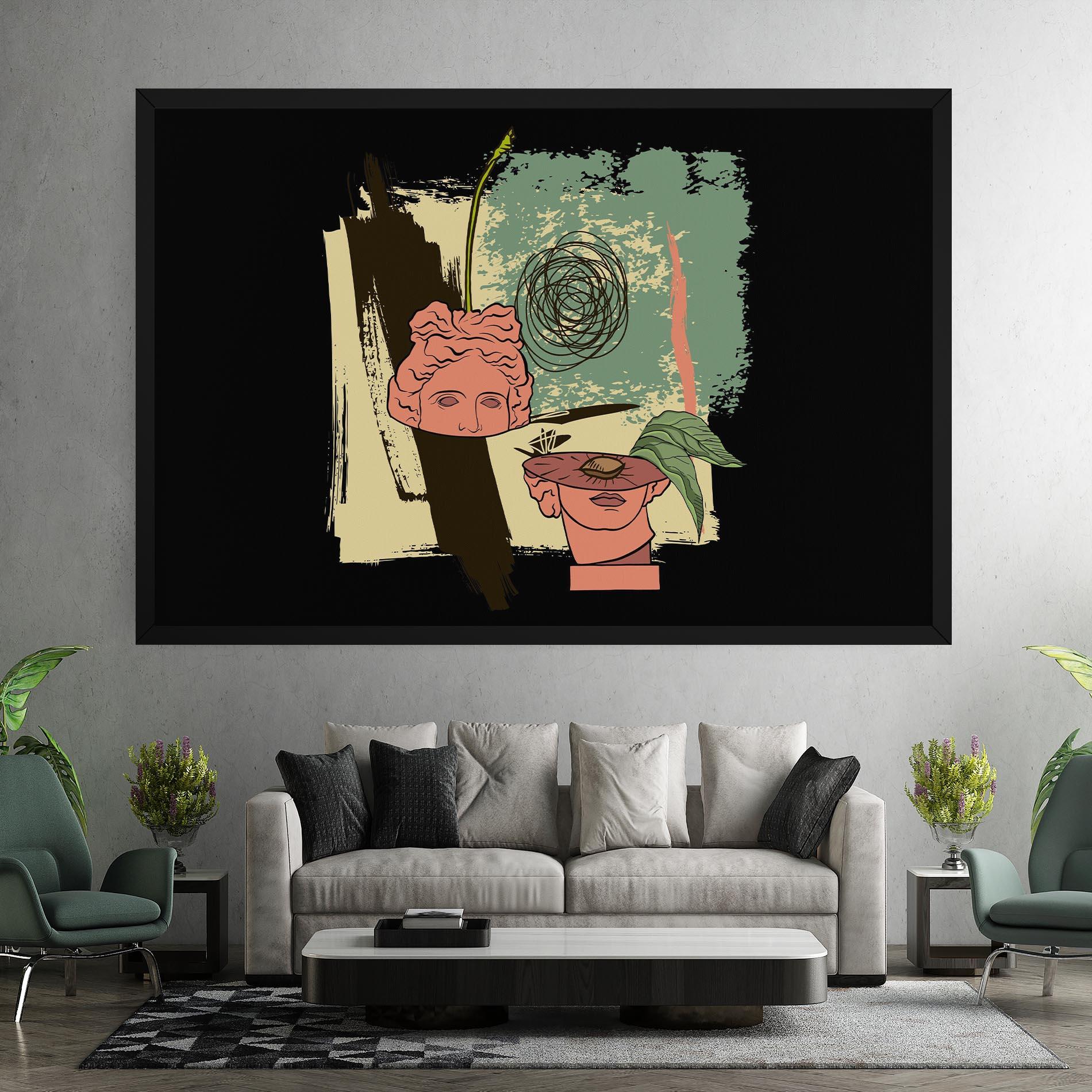 Tablou Canvas Statue Fruit mockup 7