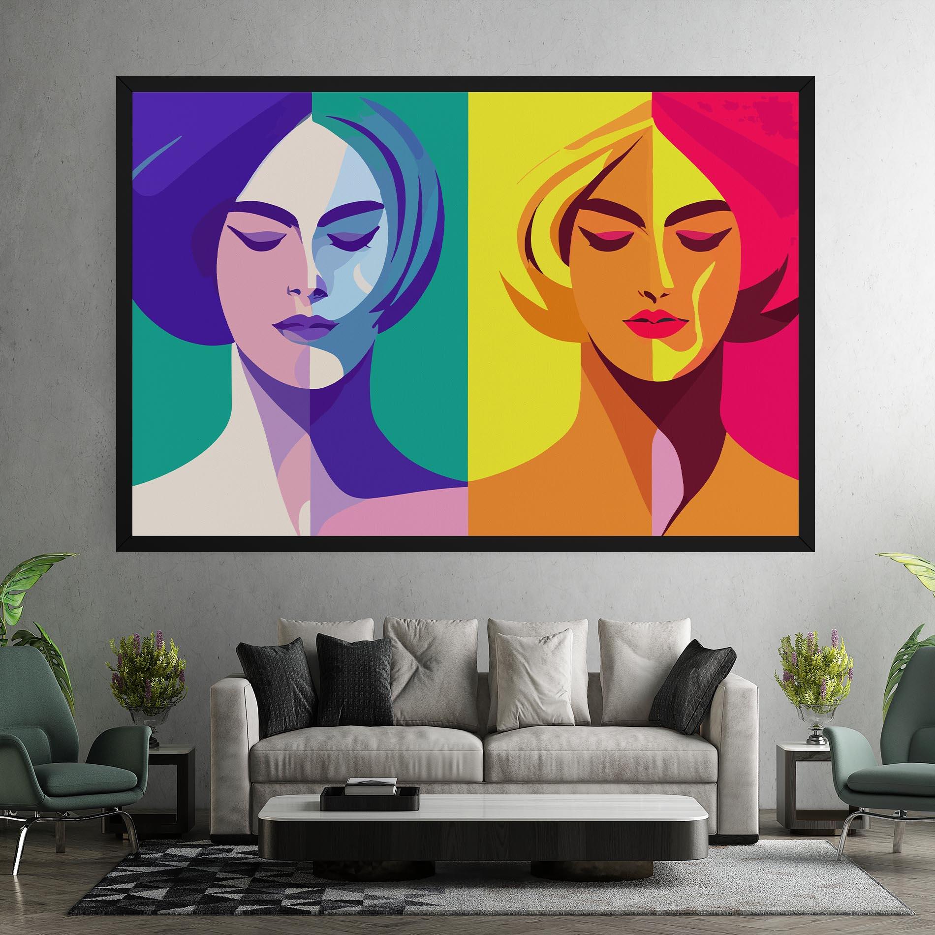 Tablou Canvas Winter Summer Girl mockup 7