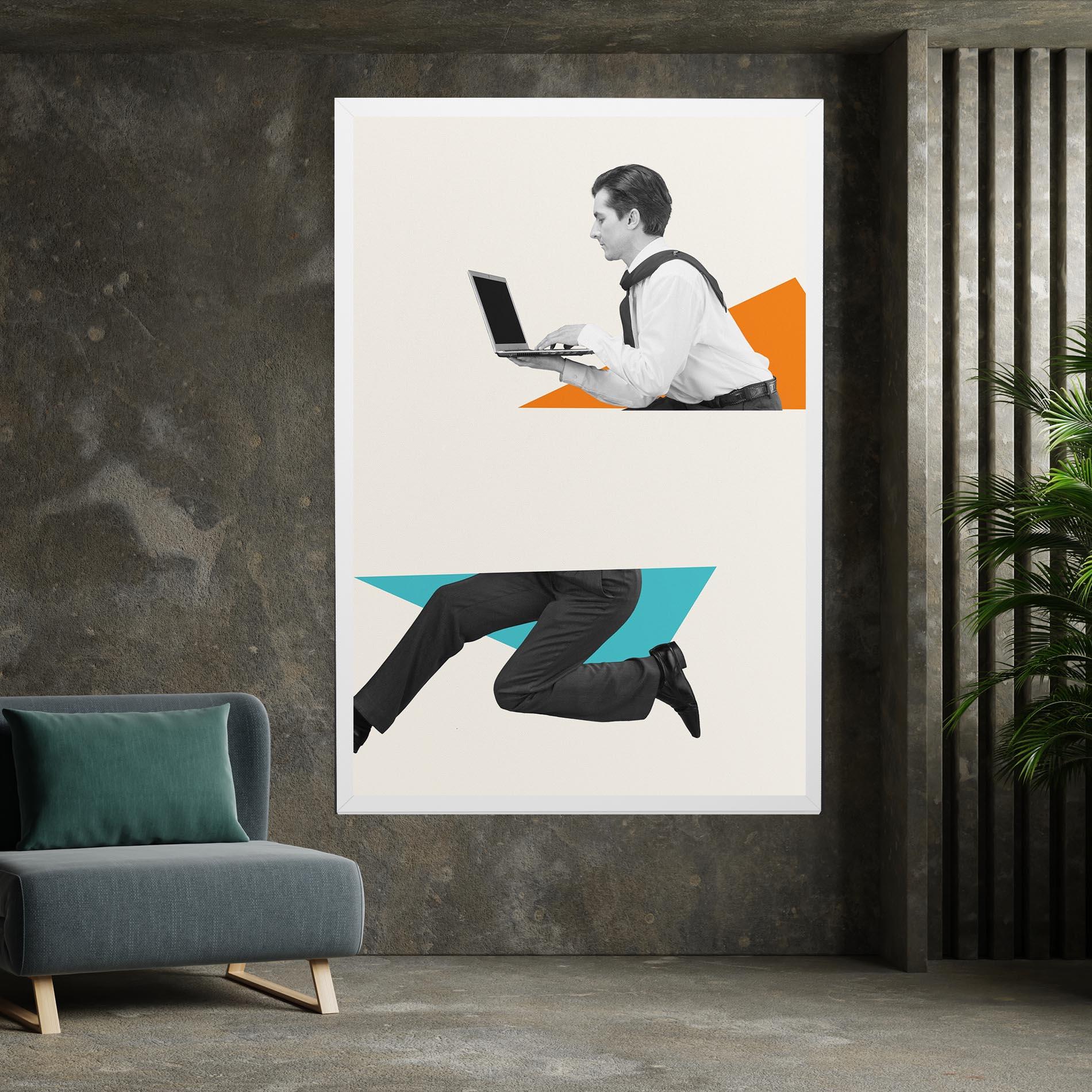 Tablou Canvas Businessman Collage mockup 7