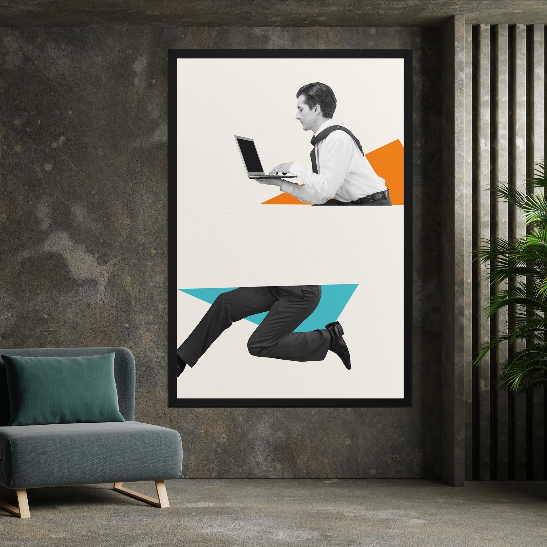 Tablou Canvas Businessman Collage mockup 7