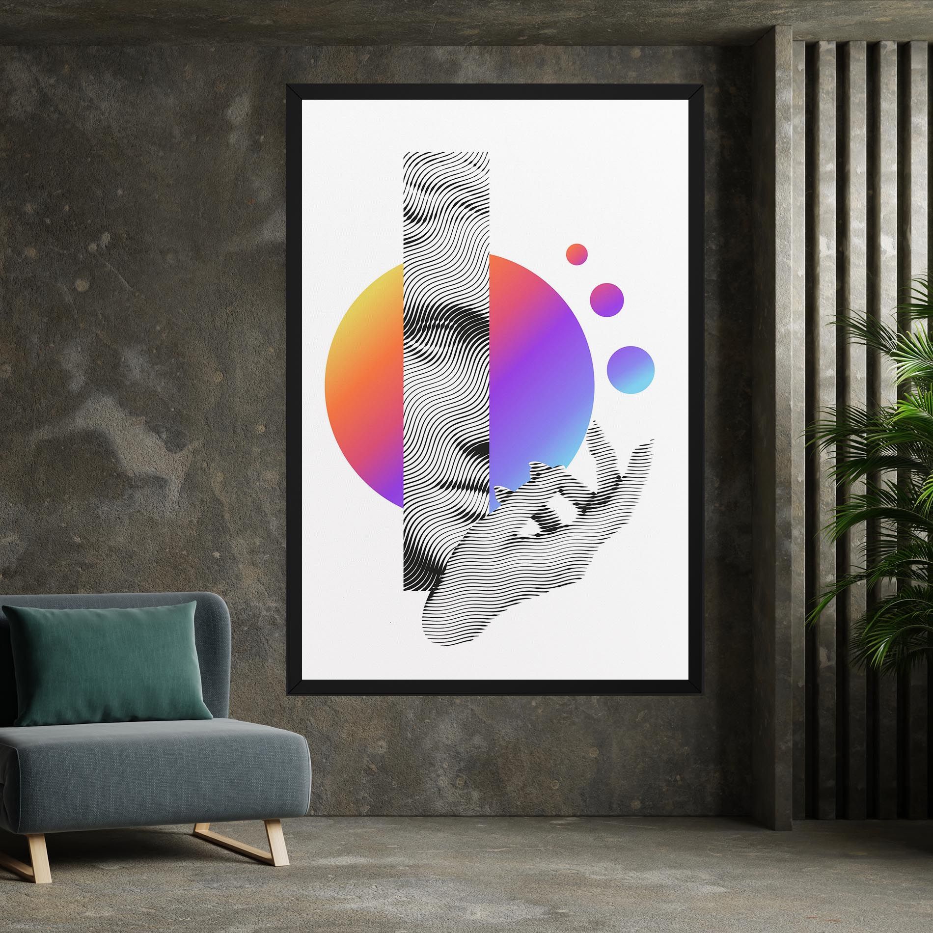 Orange Light Statue mockup 7