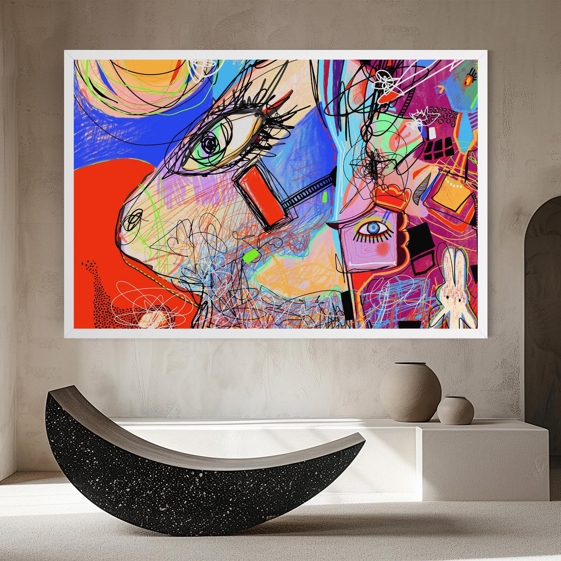 Tablou Canvas Animal Eye Art mockup 8