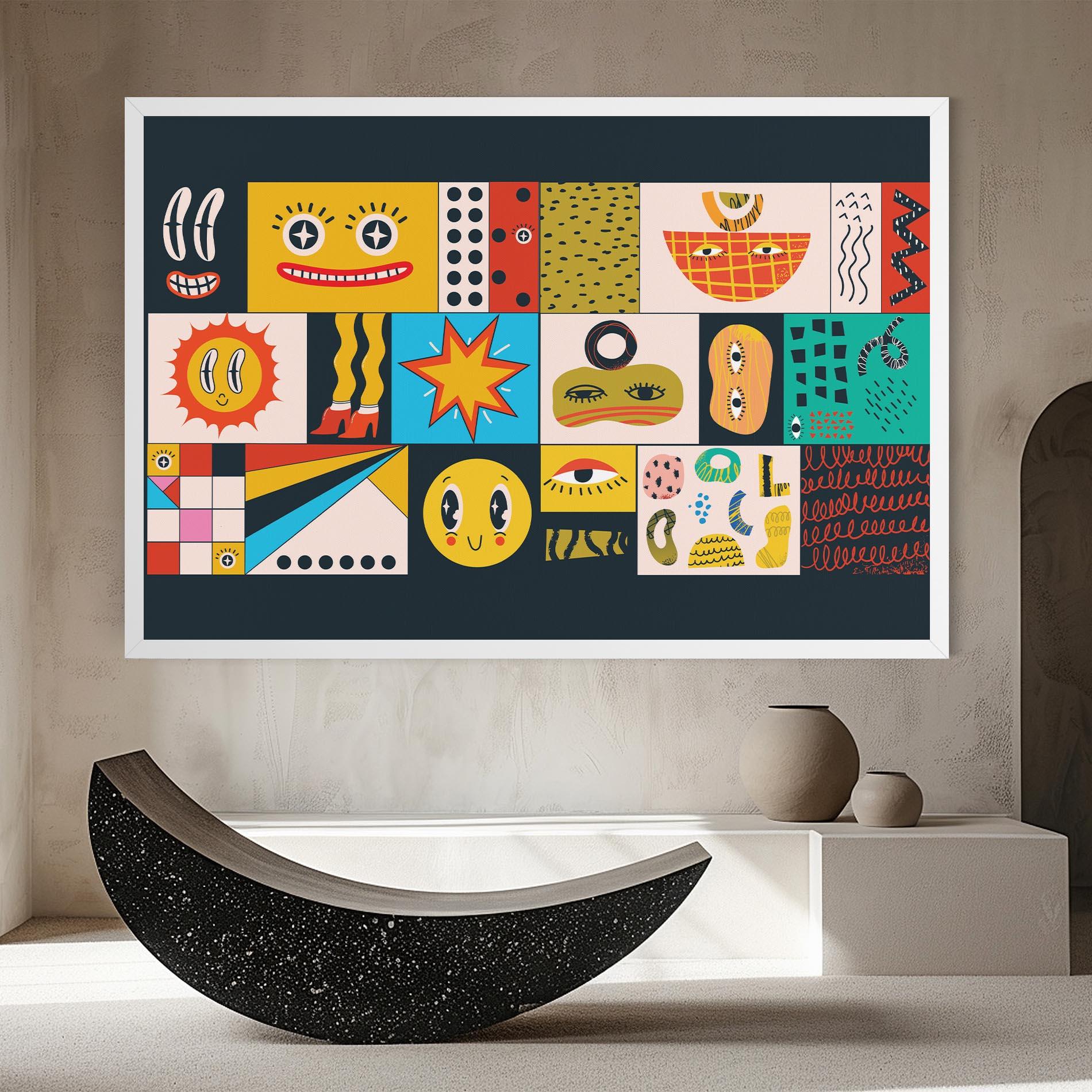 Tablou Canvas Cool Eye Shape mockup 8