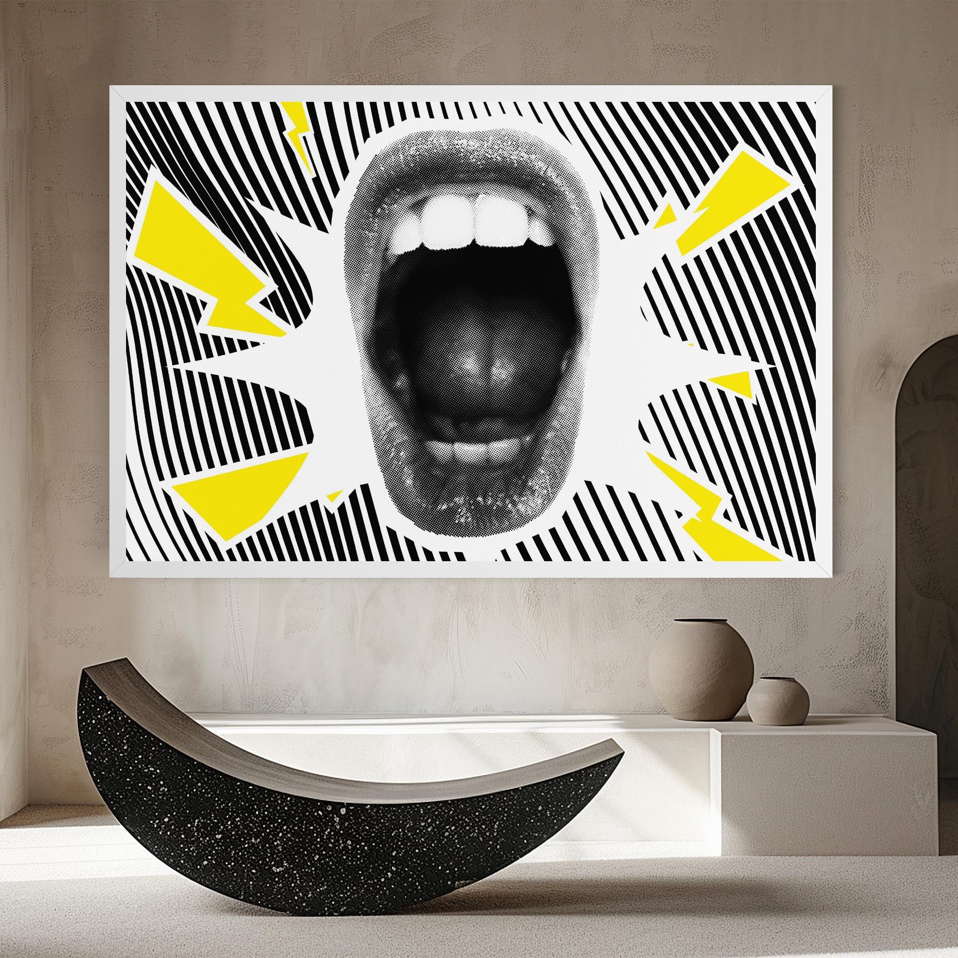 Tablou Canvas Lightning Mouth mockup 8