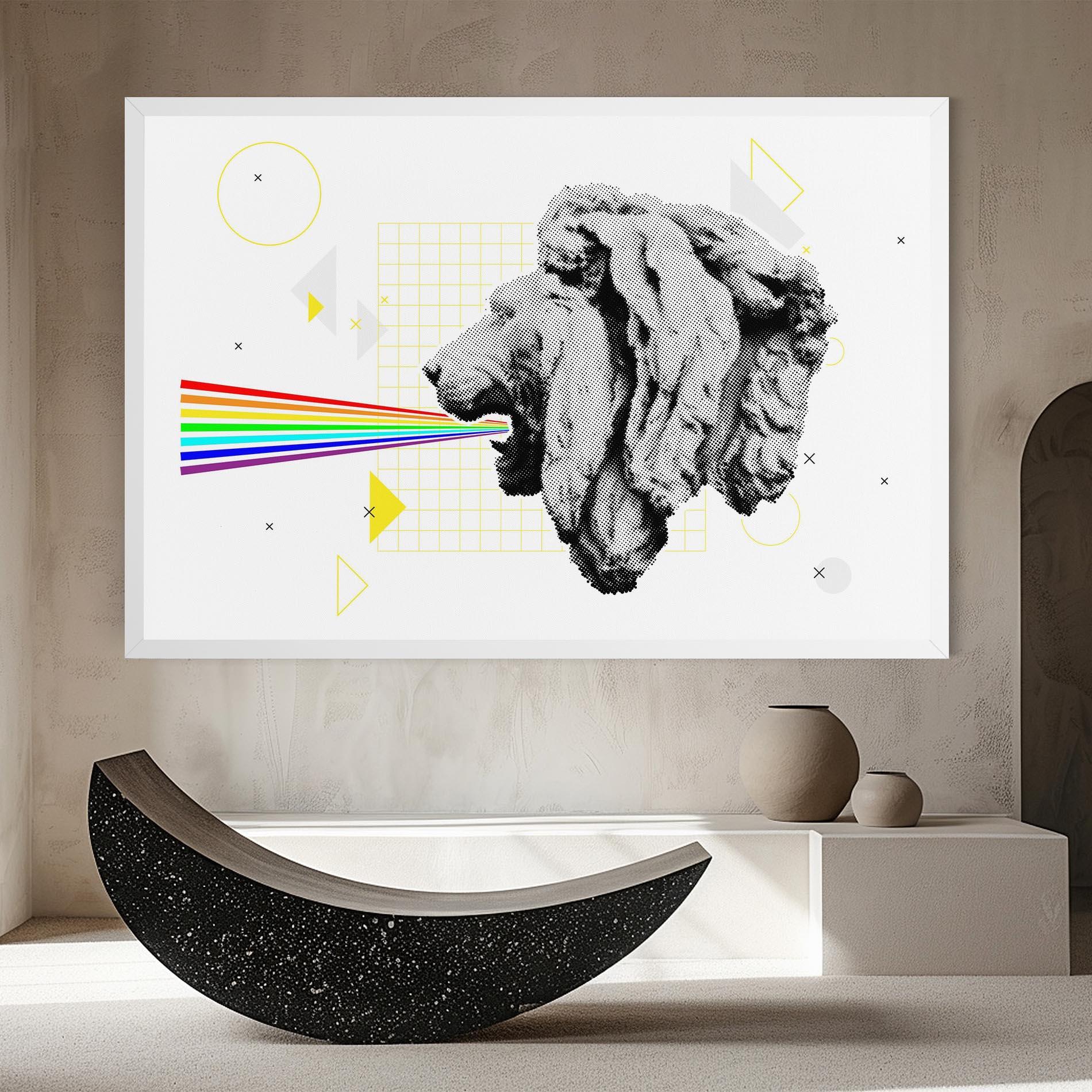 Tablou Canvas Lion Collage mockup 8