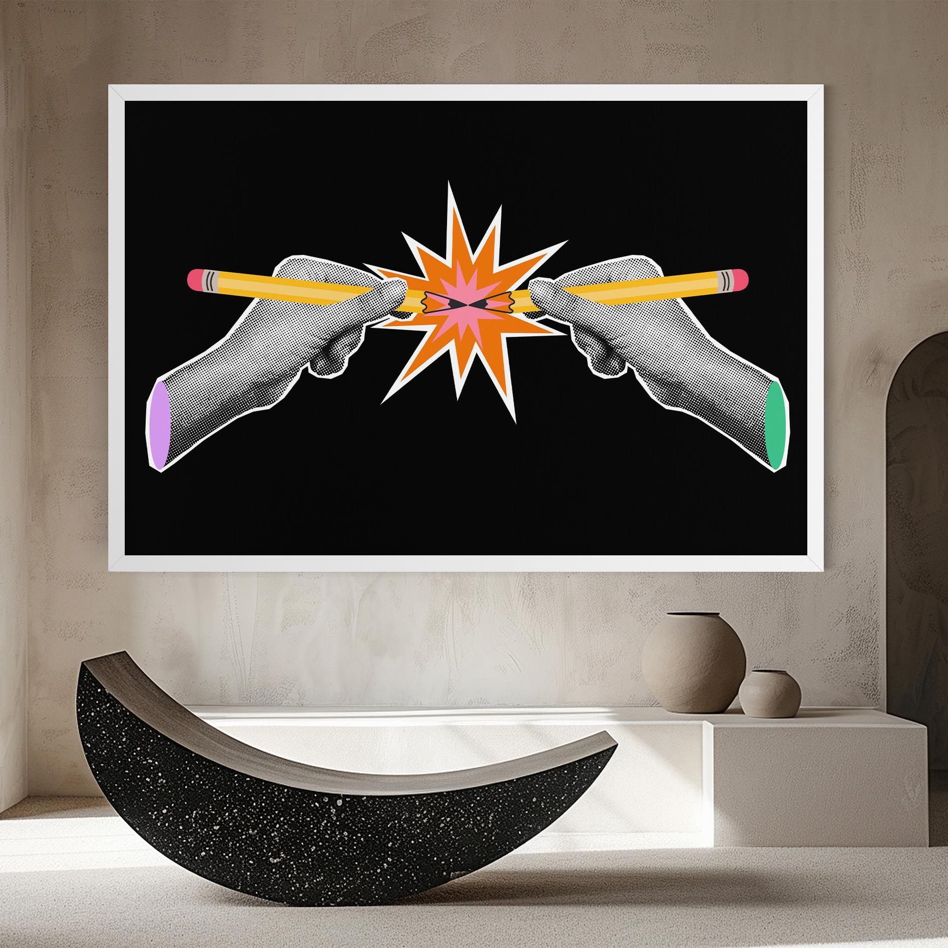 Pencil Hand mockup 8