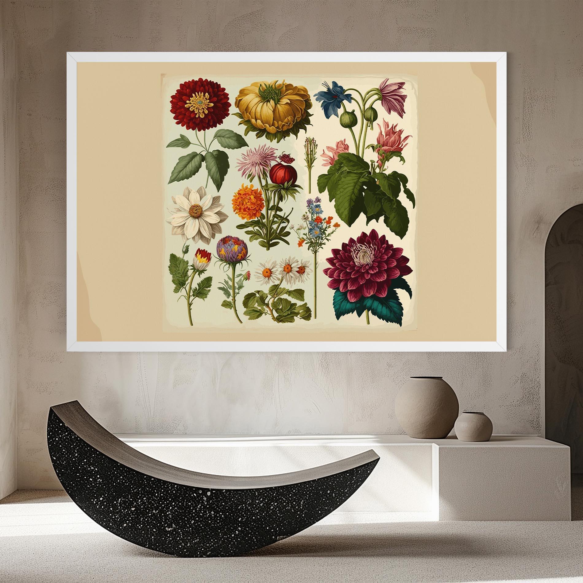 Tablou Canvas Vintage Botanical mockup 8