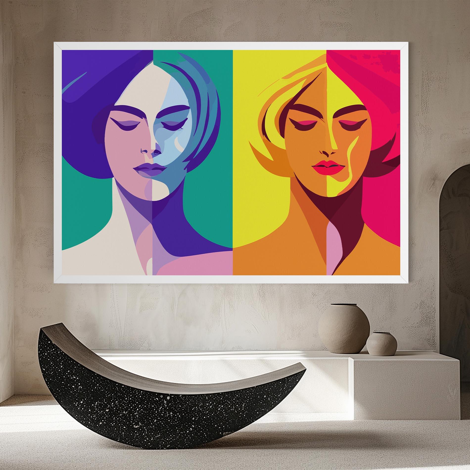 Tablou Canvas Winter Summer Girl mockup 8