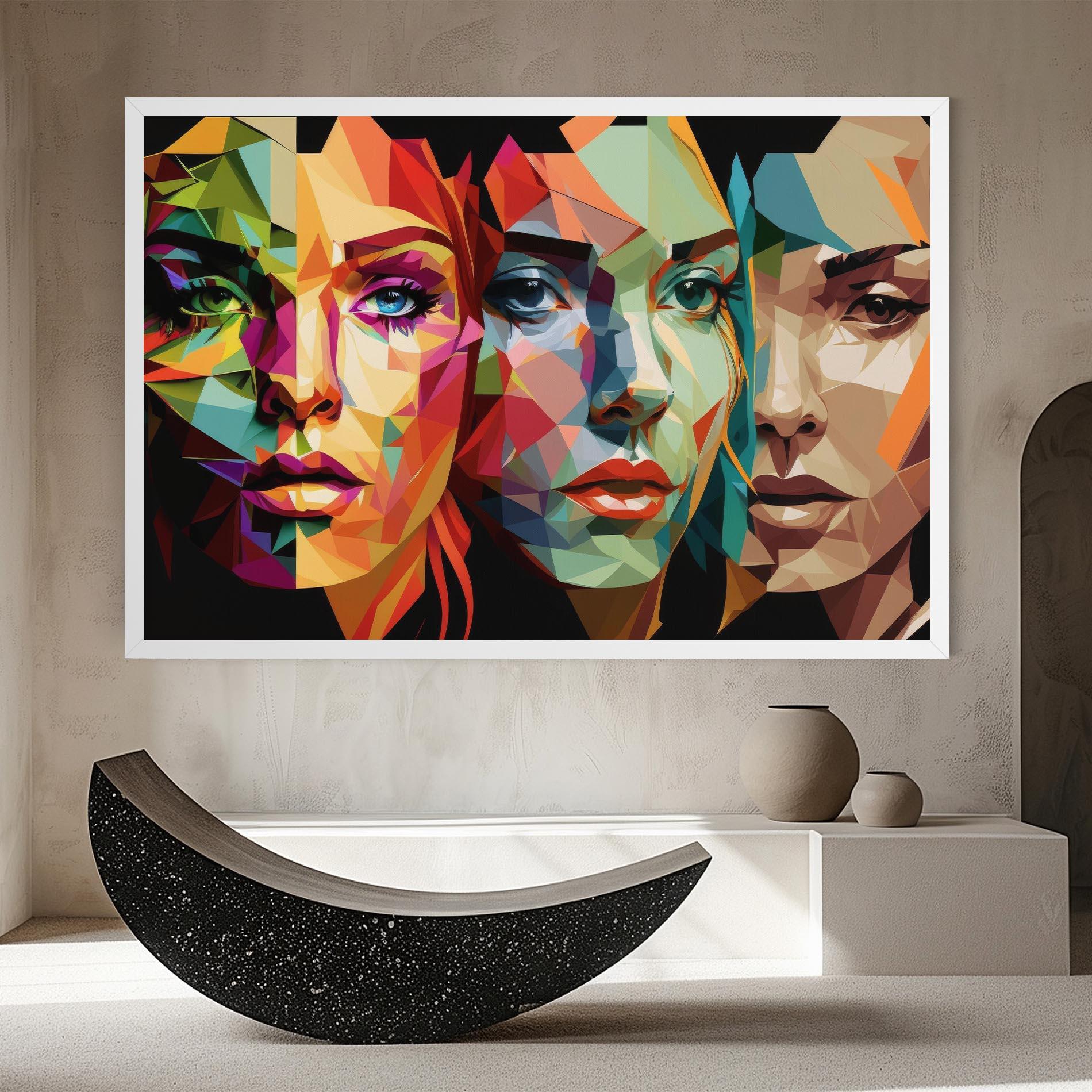 Tablou Canvas Women Face Collage mockup 8