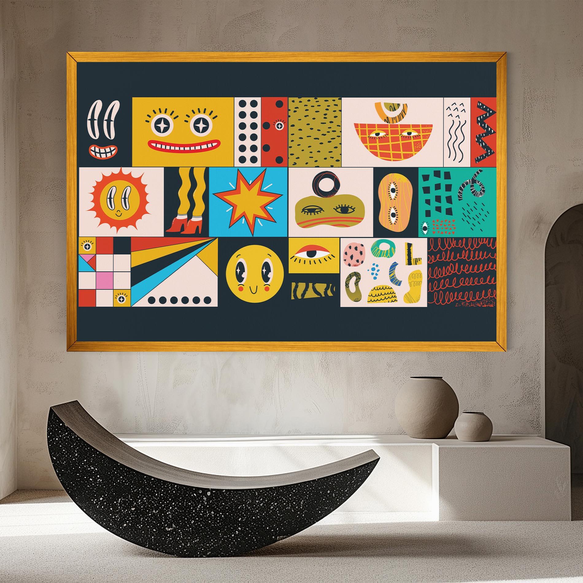 Tablou Canvas Cool Eye Shape mockup 8