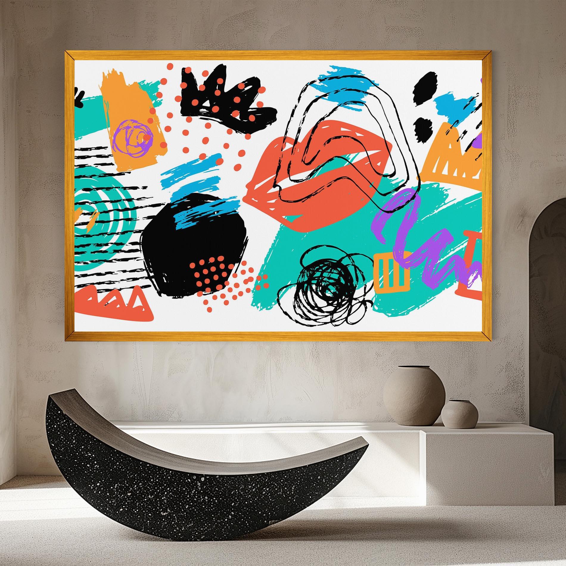 Tablou Canvas Drawing Collage Art mockup 8