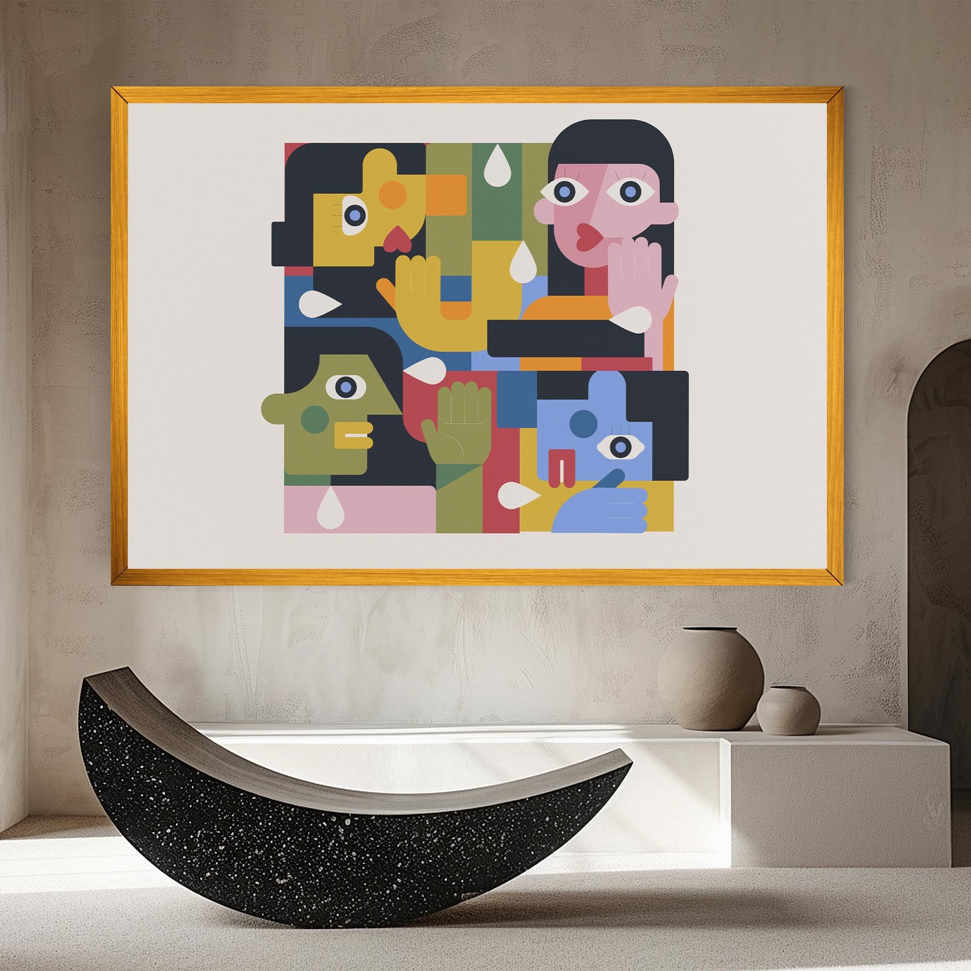 Minimal People Collage mockup 8