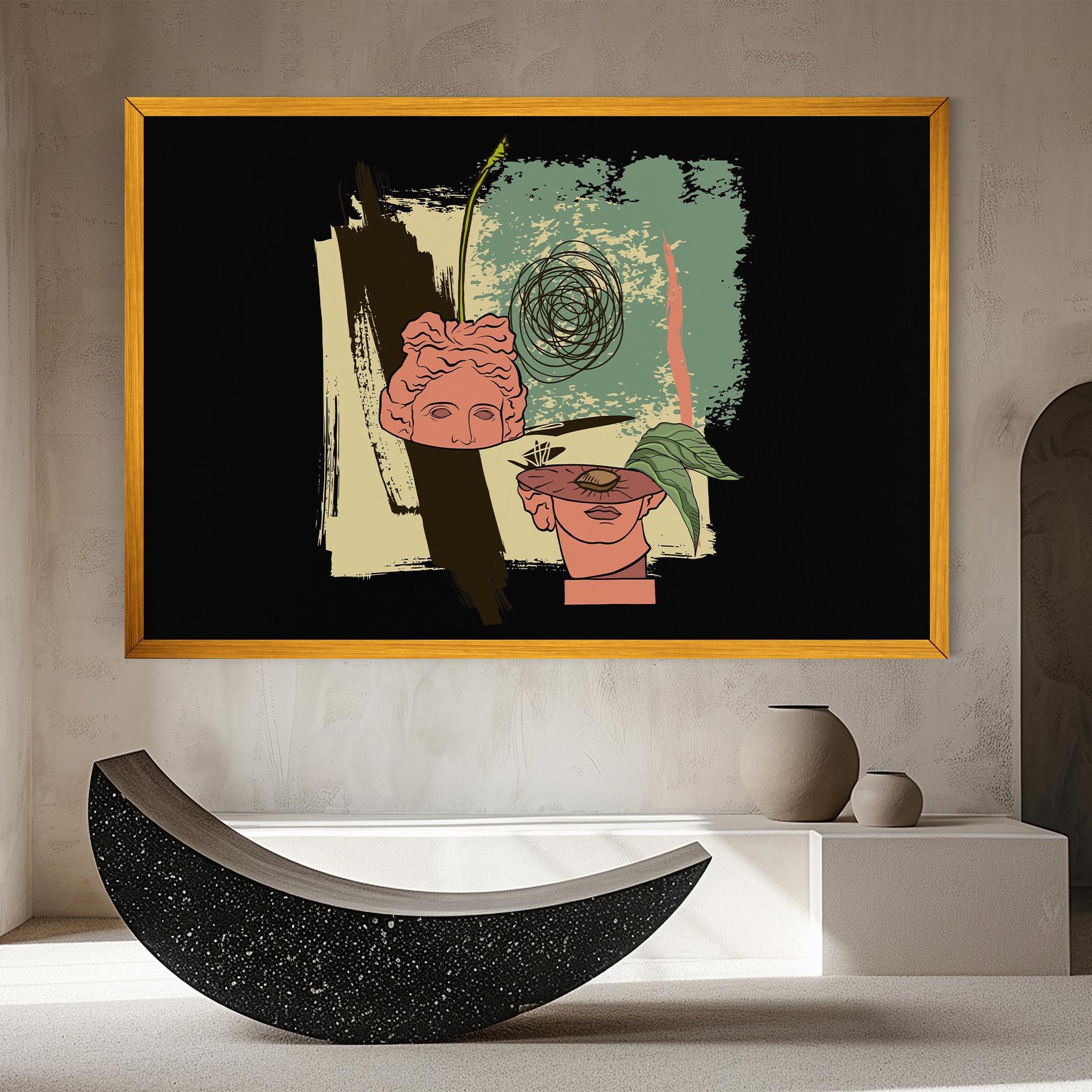 Tablou Canvas Statue Fruit mockup 8