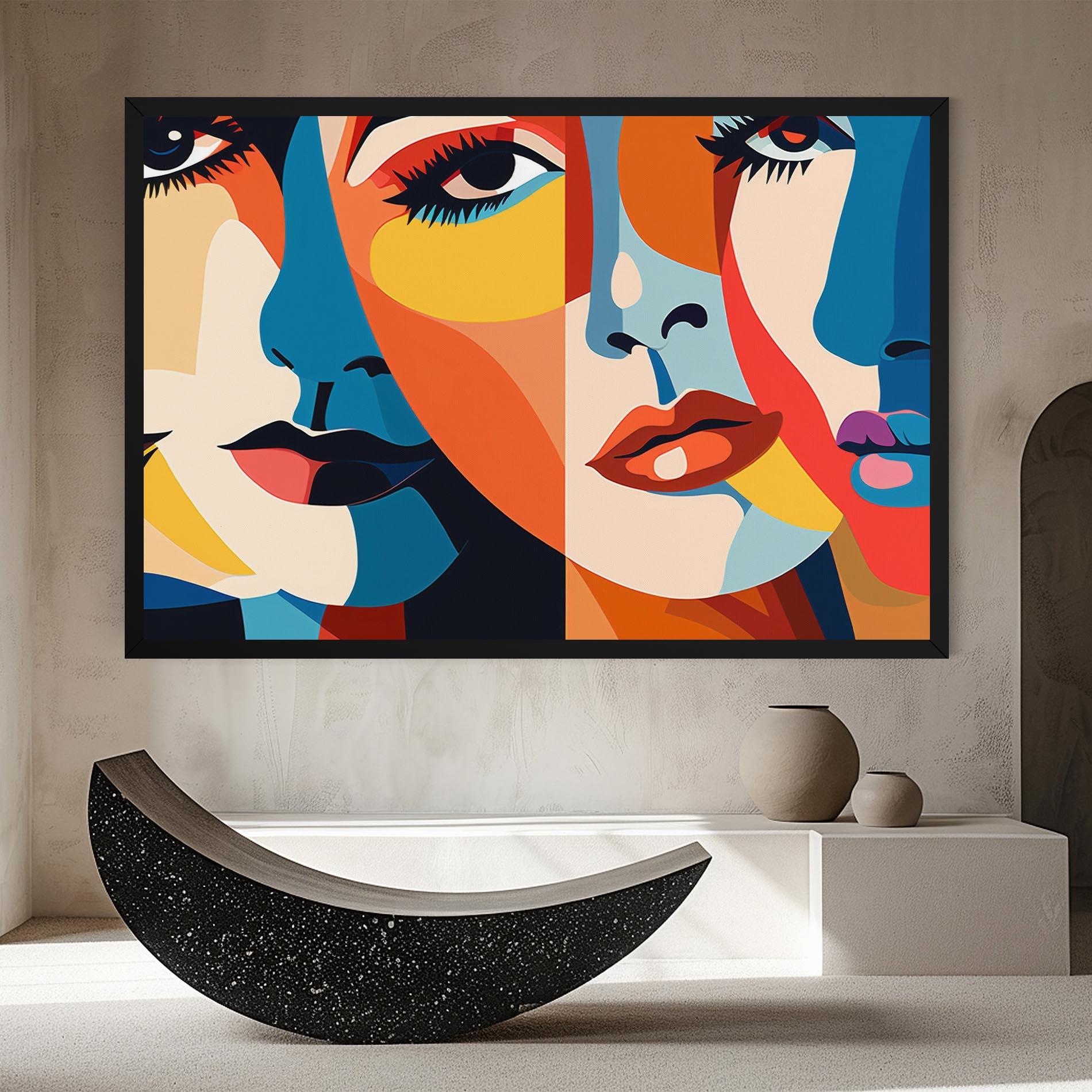 Tablou Canvas Beauty Face Collage mockup 8