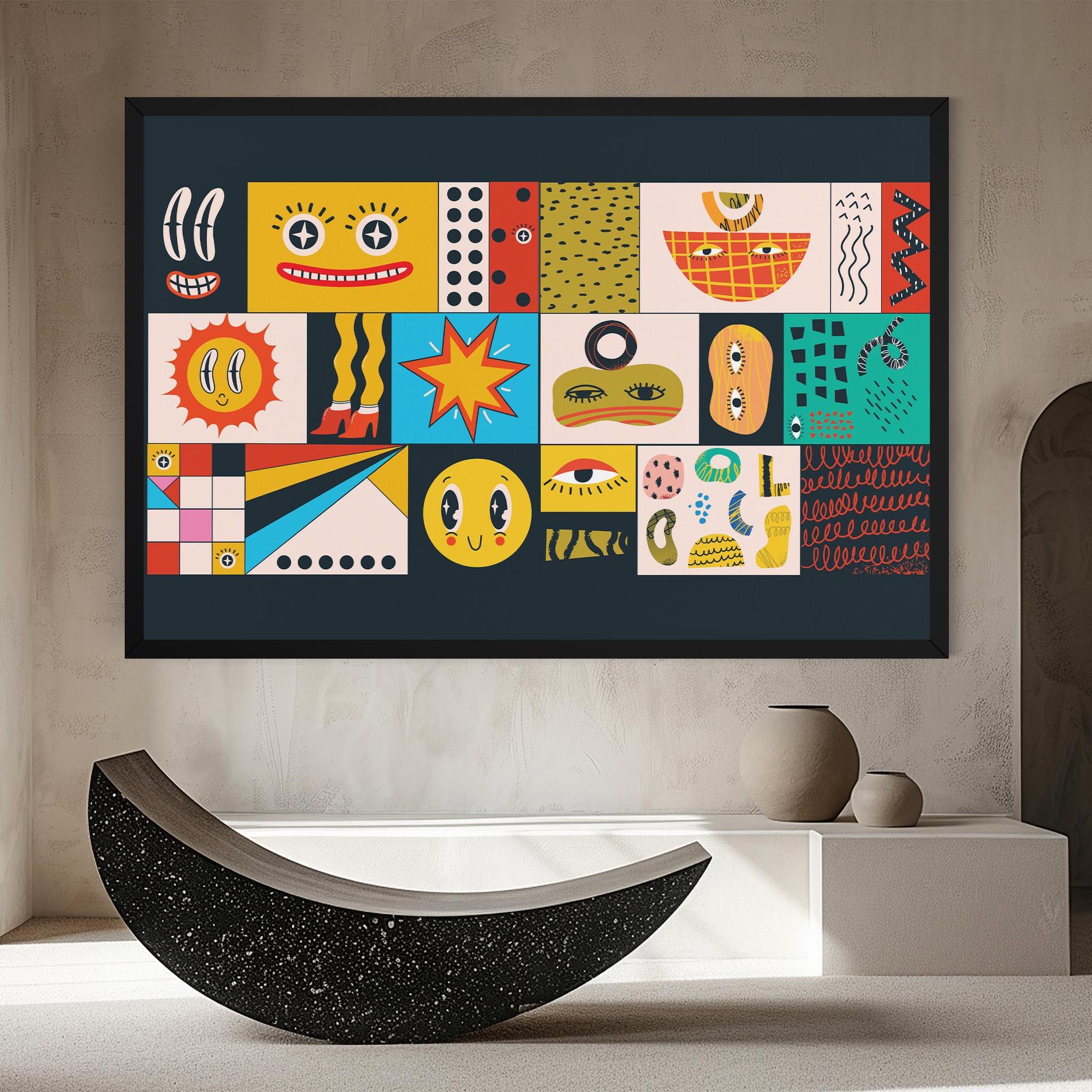 Tablou Canvas Cool Eye Shape mockup 8