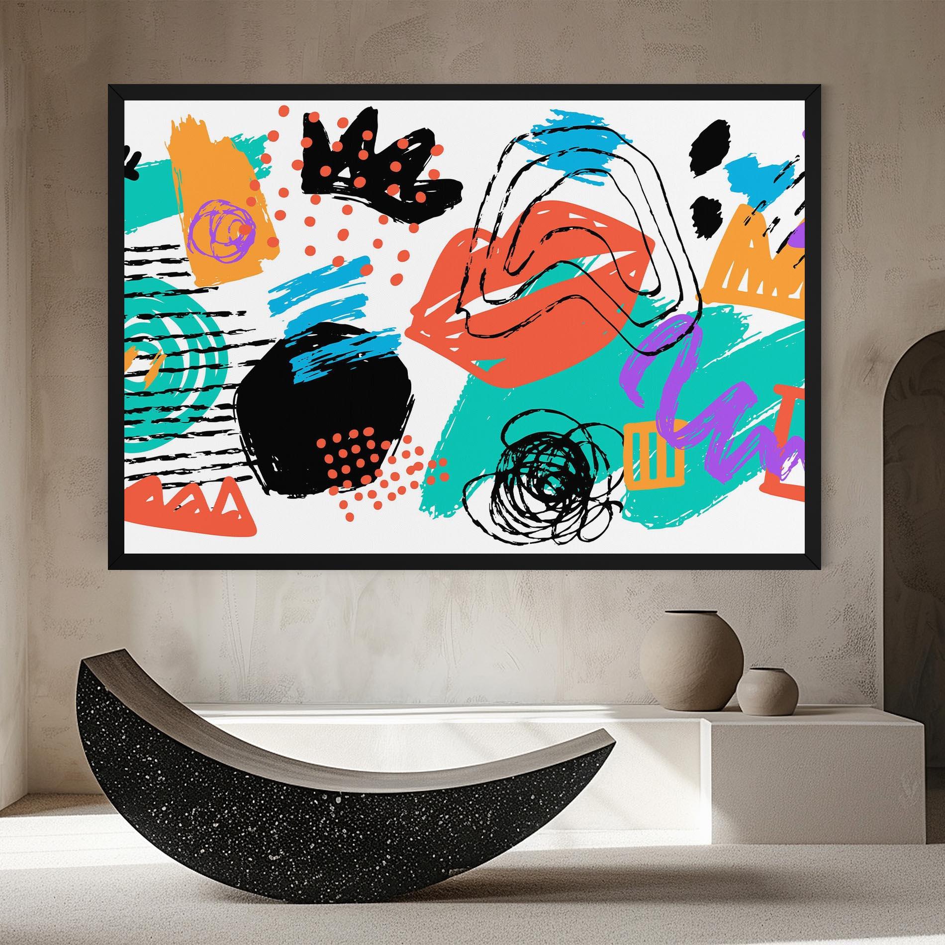 Tablou Canvas Drawing Collage Art mockup 8