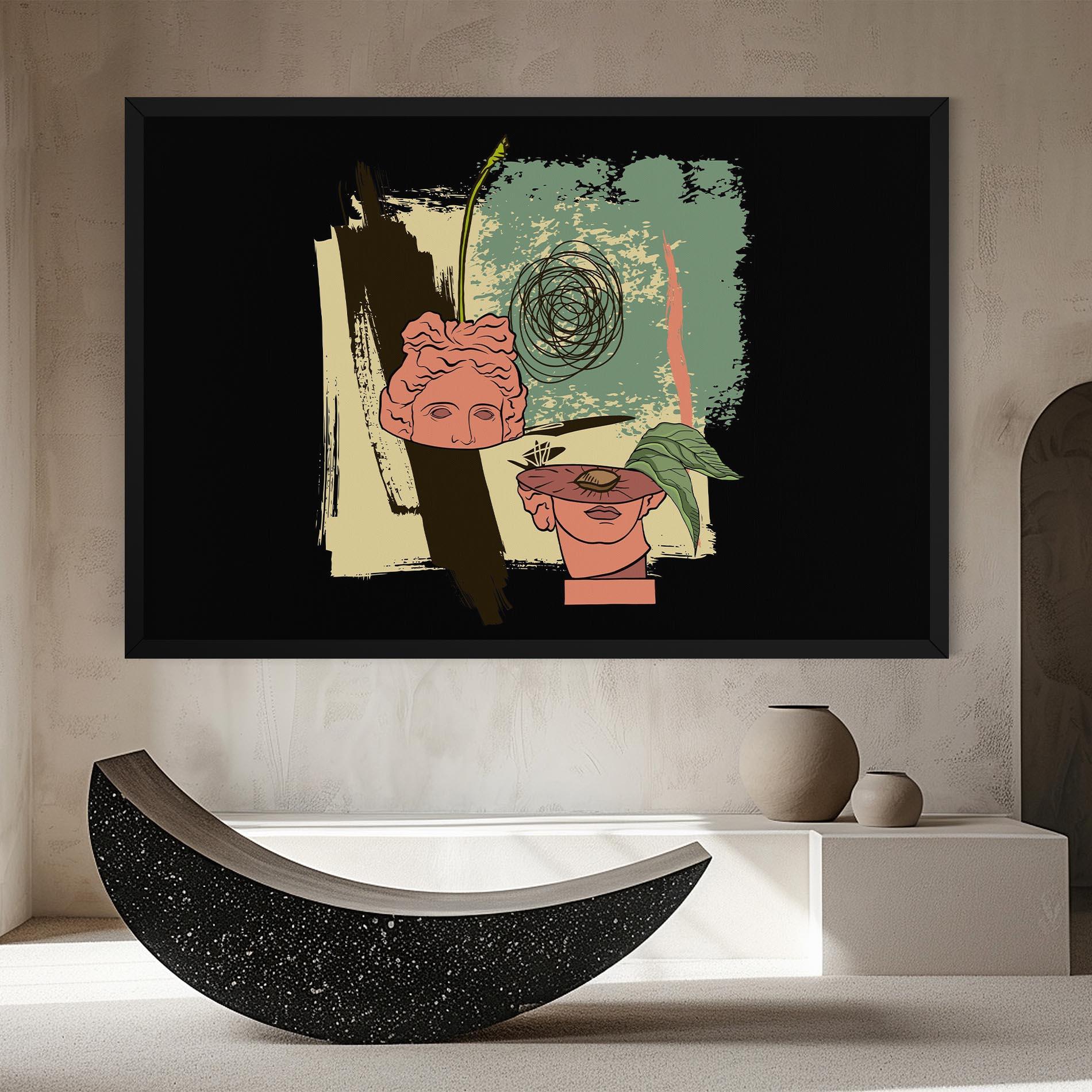 Tablou Canvas Statue Fruit mockup 8