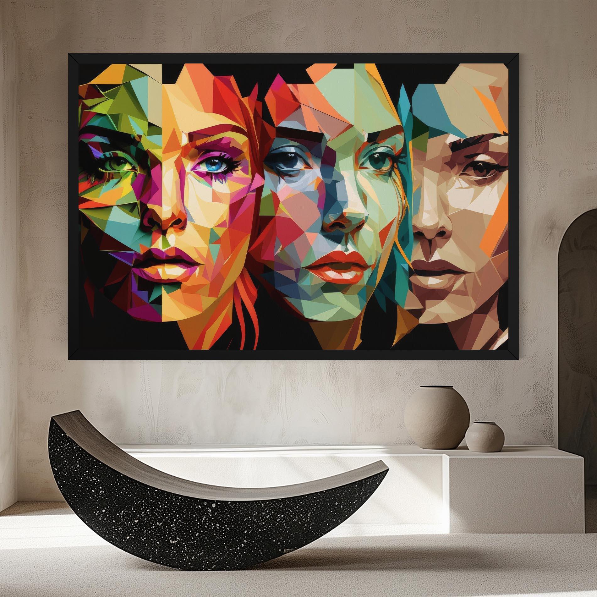 Tablou Canvas Women Face Collage mockup 8