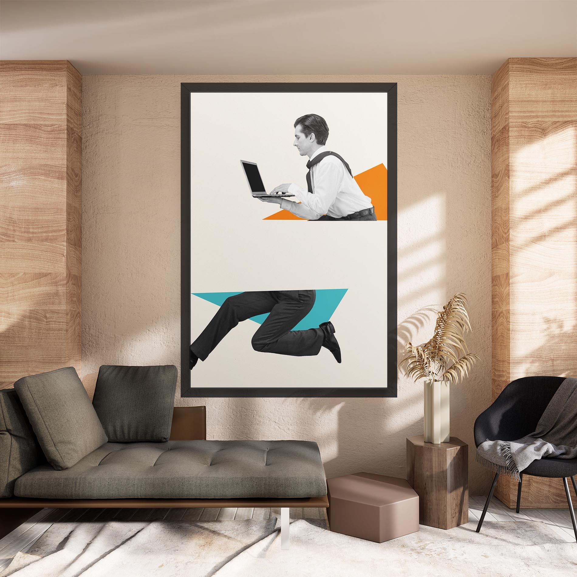 Tablou Canvas Businessman Collage mockup 8