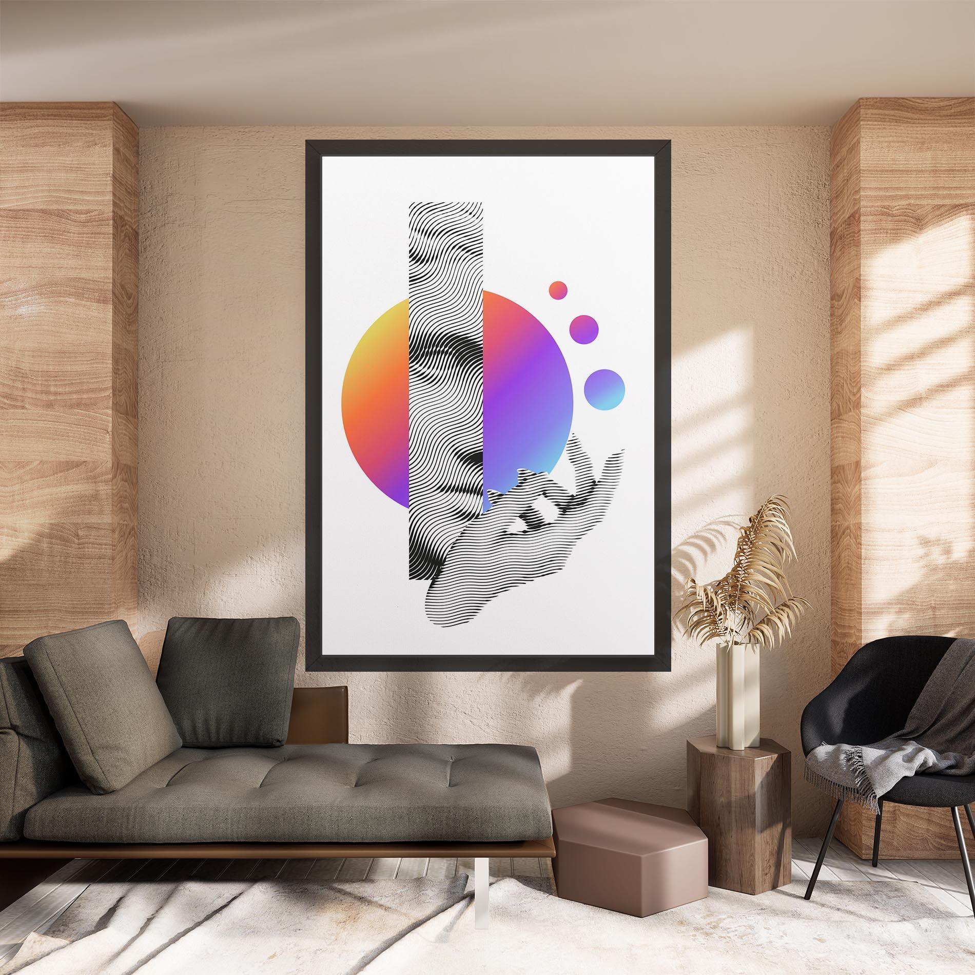 Orange Light Statue mockup 8