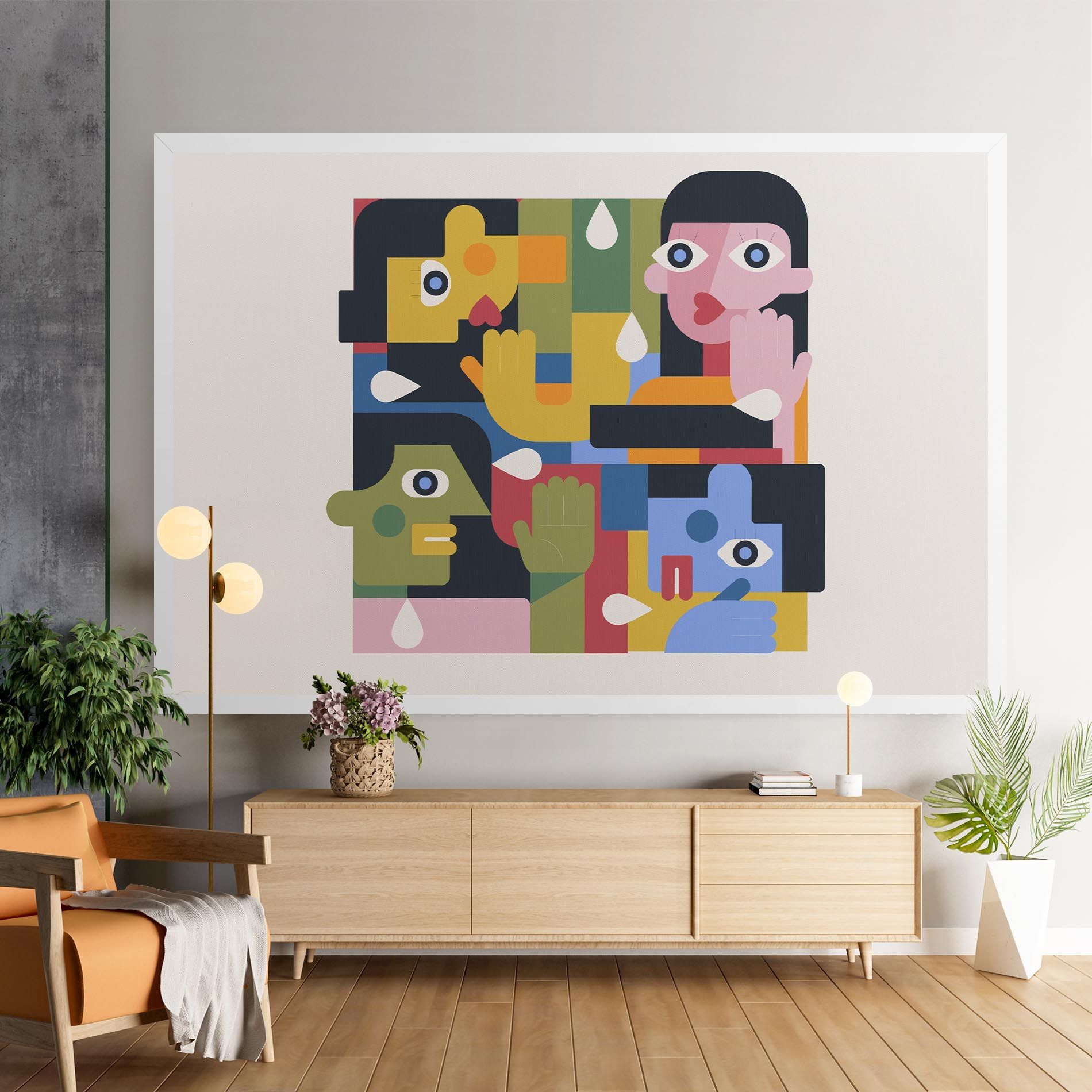 Minimal People Collage mockup 9