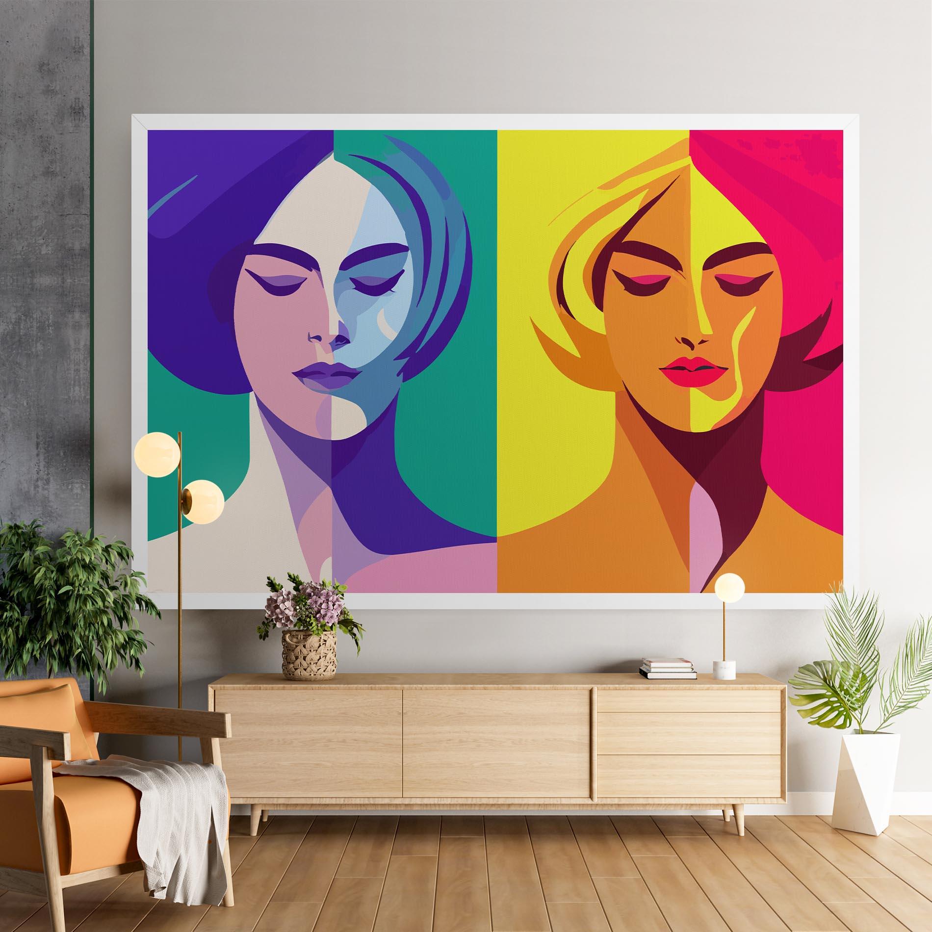 Tablou Canvas Winter Summer Girl mockup 9