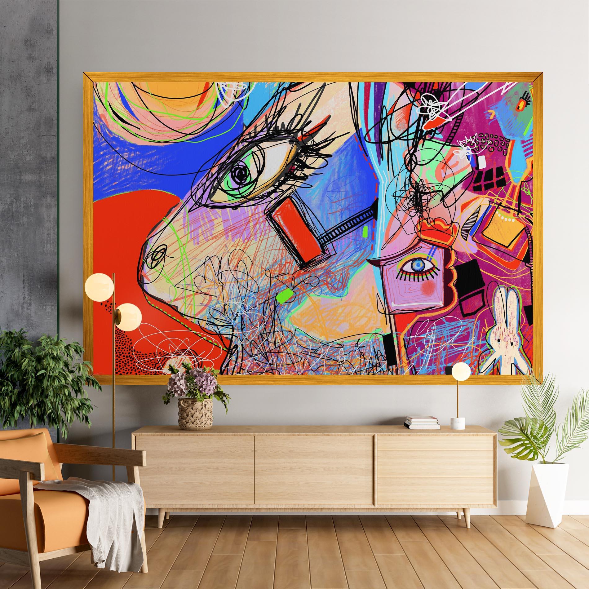 Tablou Canvas Animal Eye Art mockup 9