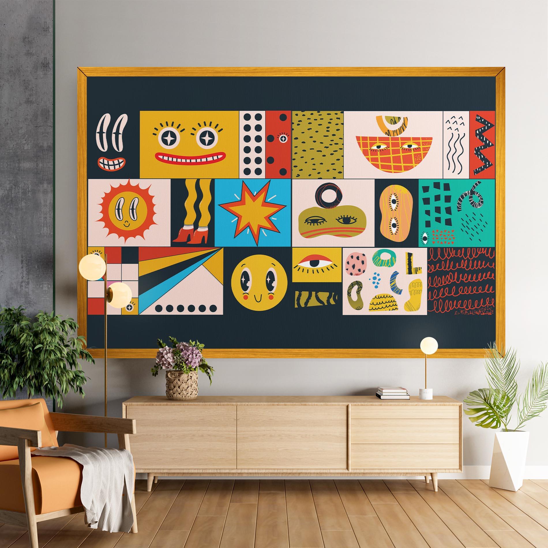 Tablou Canvas Cool Eye Shape mockup 9