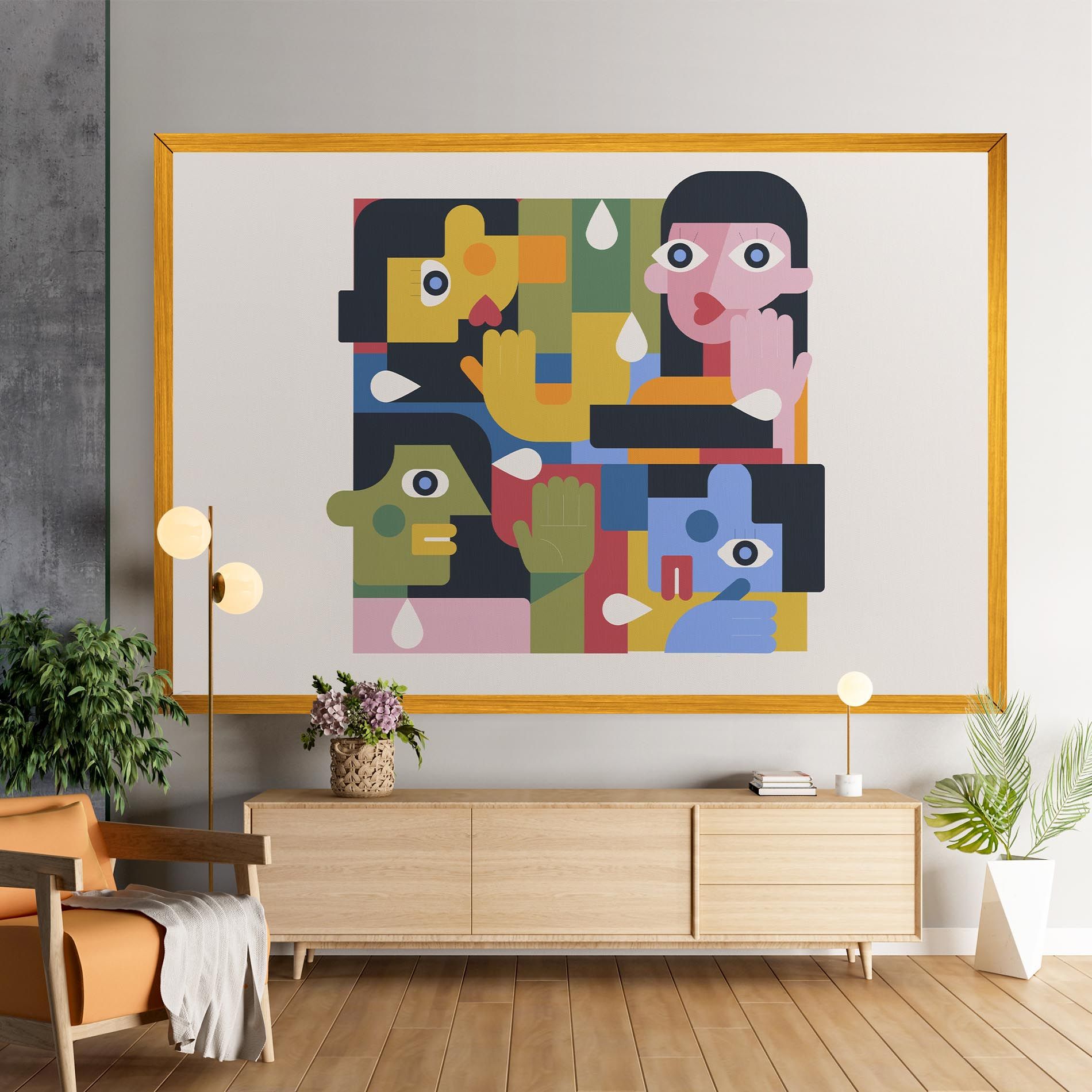 Minimal People Collage mockup 9